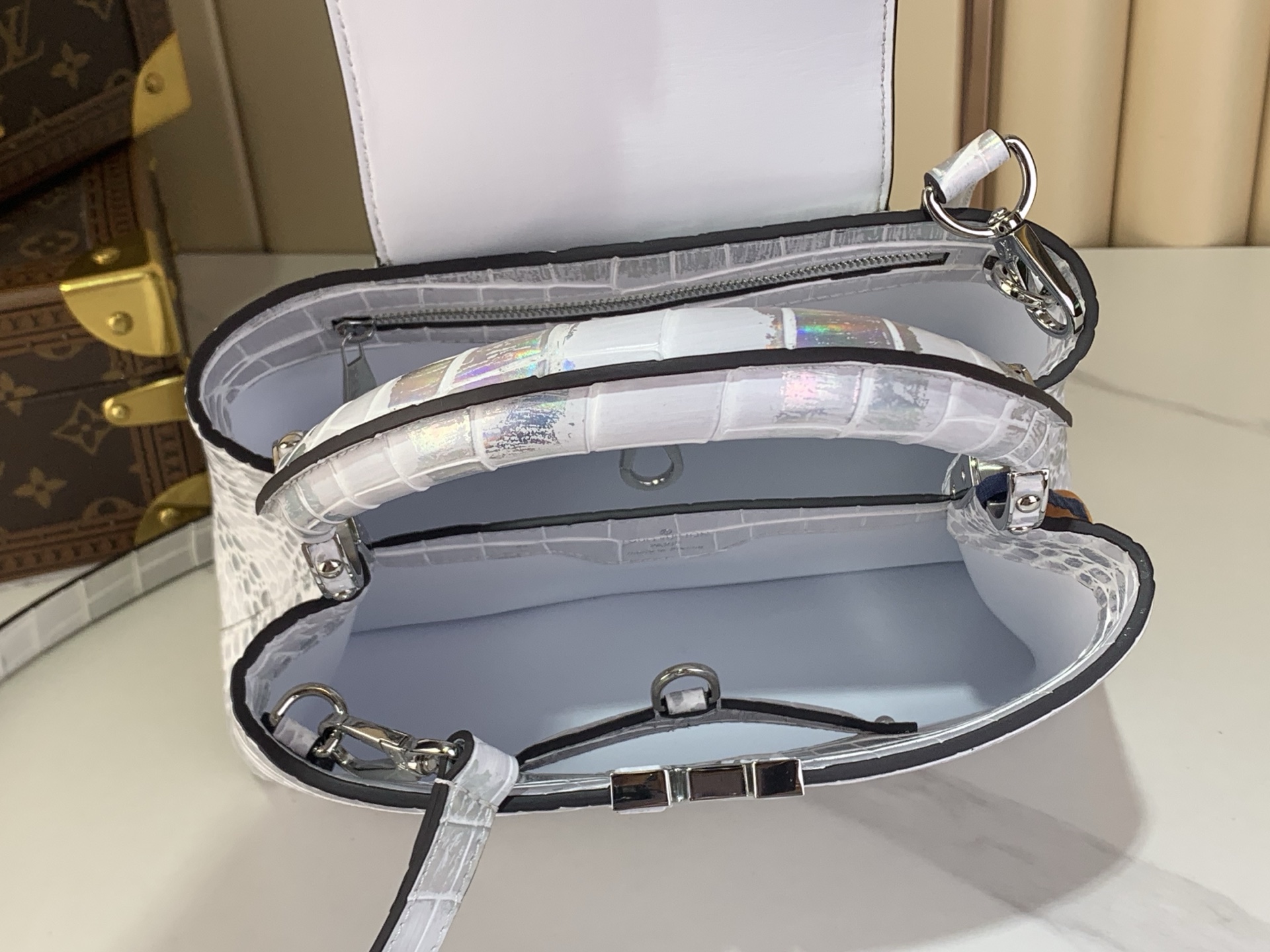 Louis Vuitton Basic Bag Cow Leather M-l-s