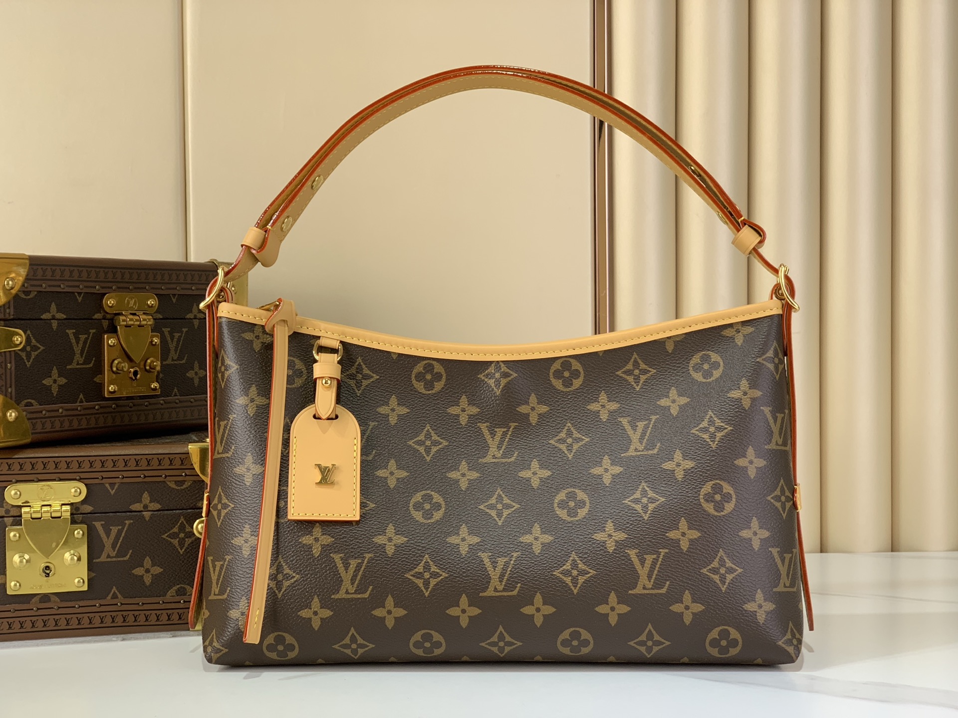 Louis Vuitton Clutch Bag Canvas M-l-s