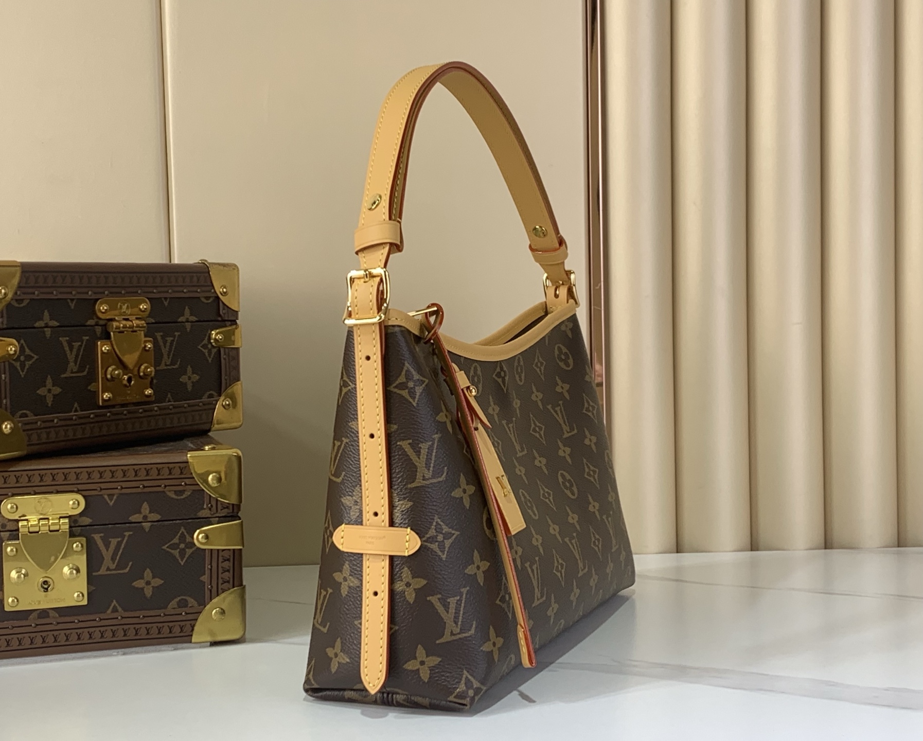 Louis Vuitton Clutch Bag Canvas M-l-s