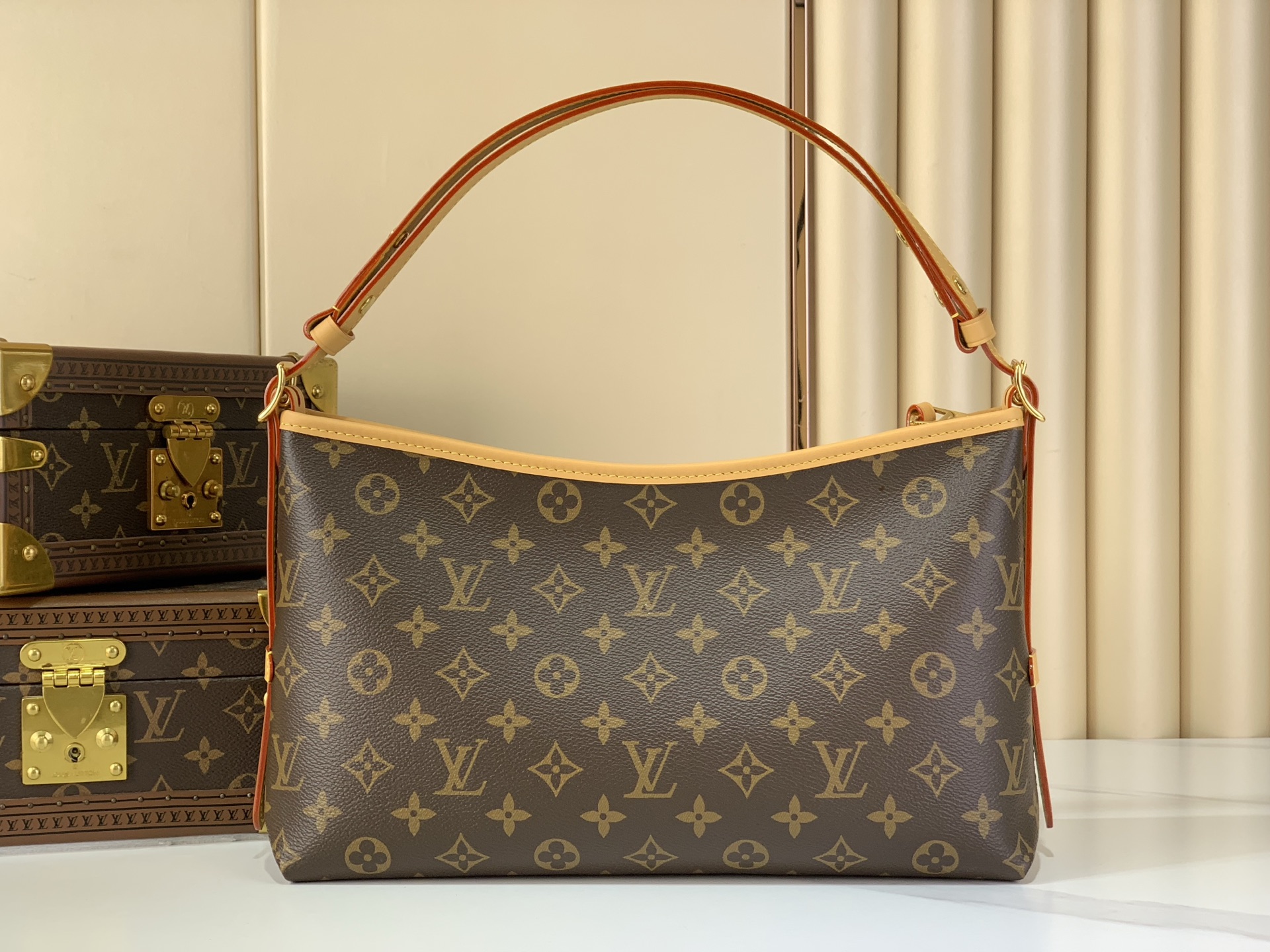 Louis Vuitton Clutch Bag Canvas M-l-s