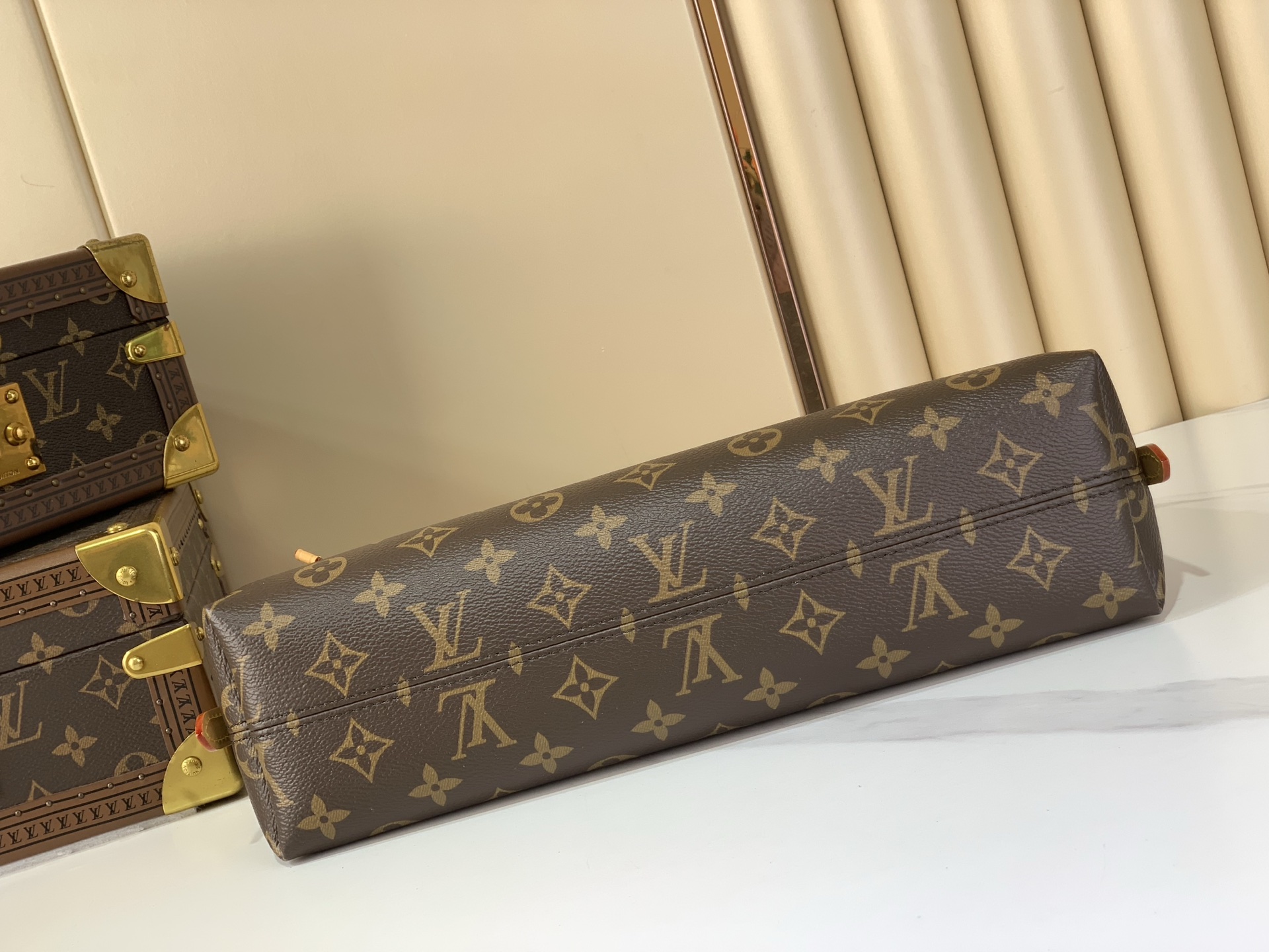 Louis Vuitton Clutch Bag Canvas M-l-s