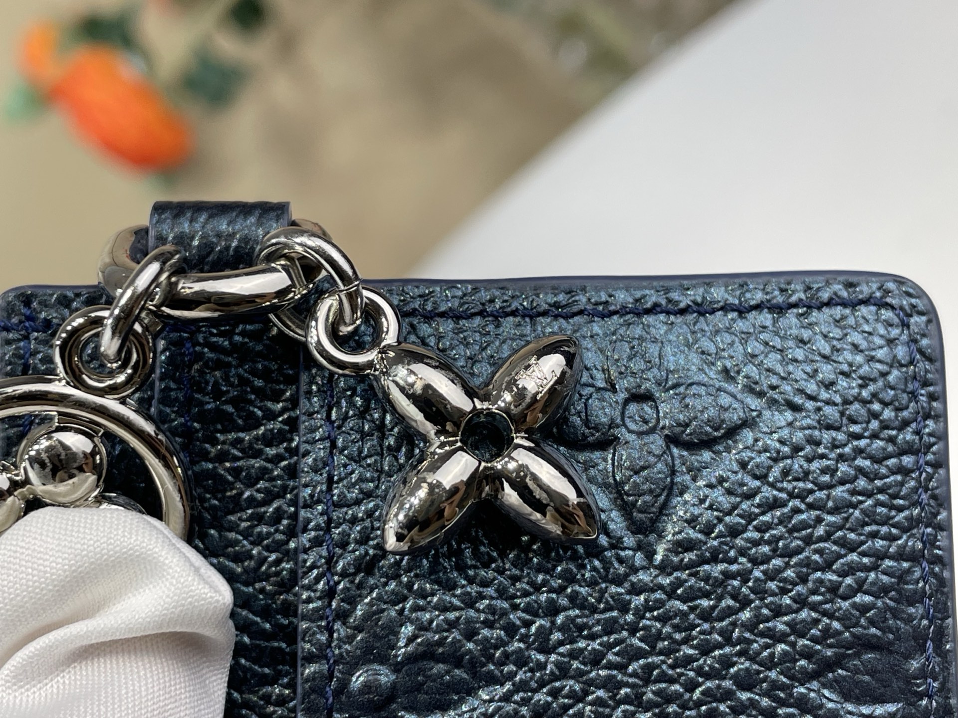 Basic Bag Cow Leather Blue M-l-s
