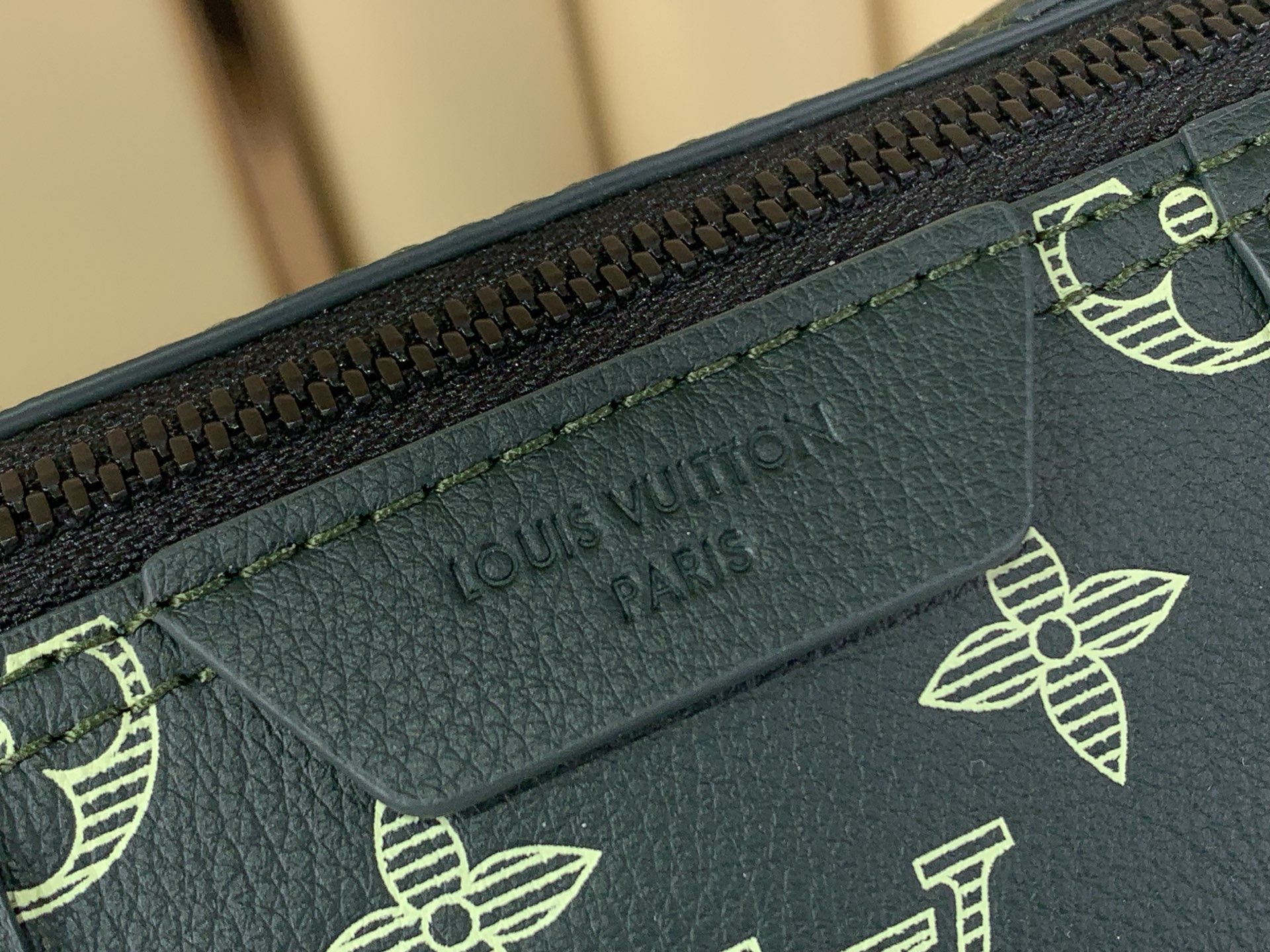 Louis Vuitton Tote Bag Cow Leather Green 15cm-m-l