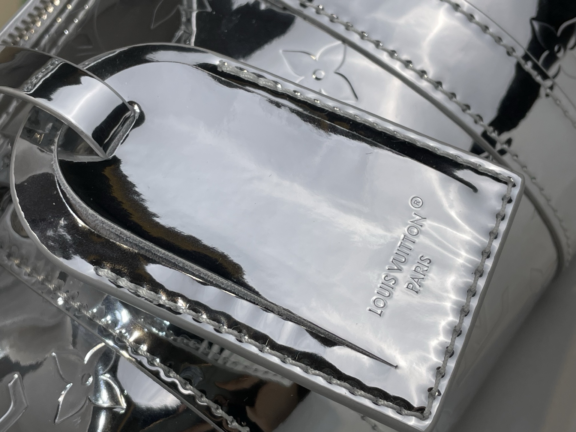 Louis Vuitton Basic Bag Canvas Silver M-l