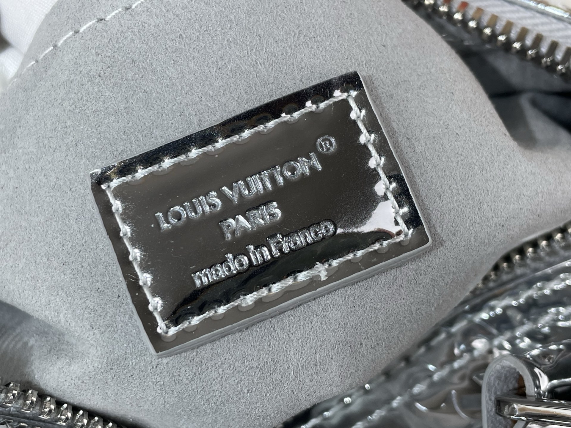 Louis Vuitton Basic Bag Canvas Silver M-l
