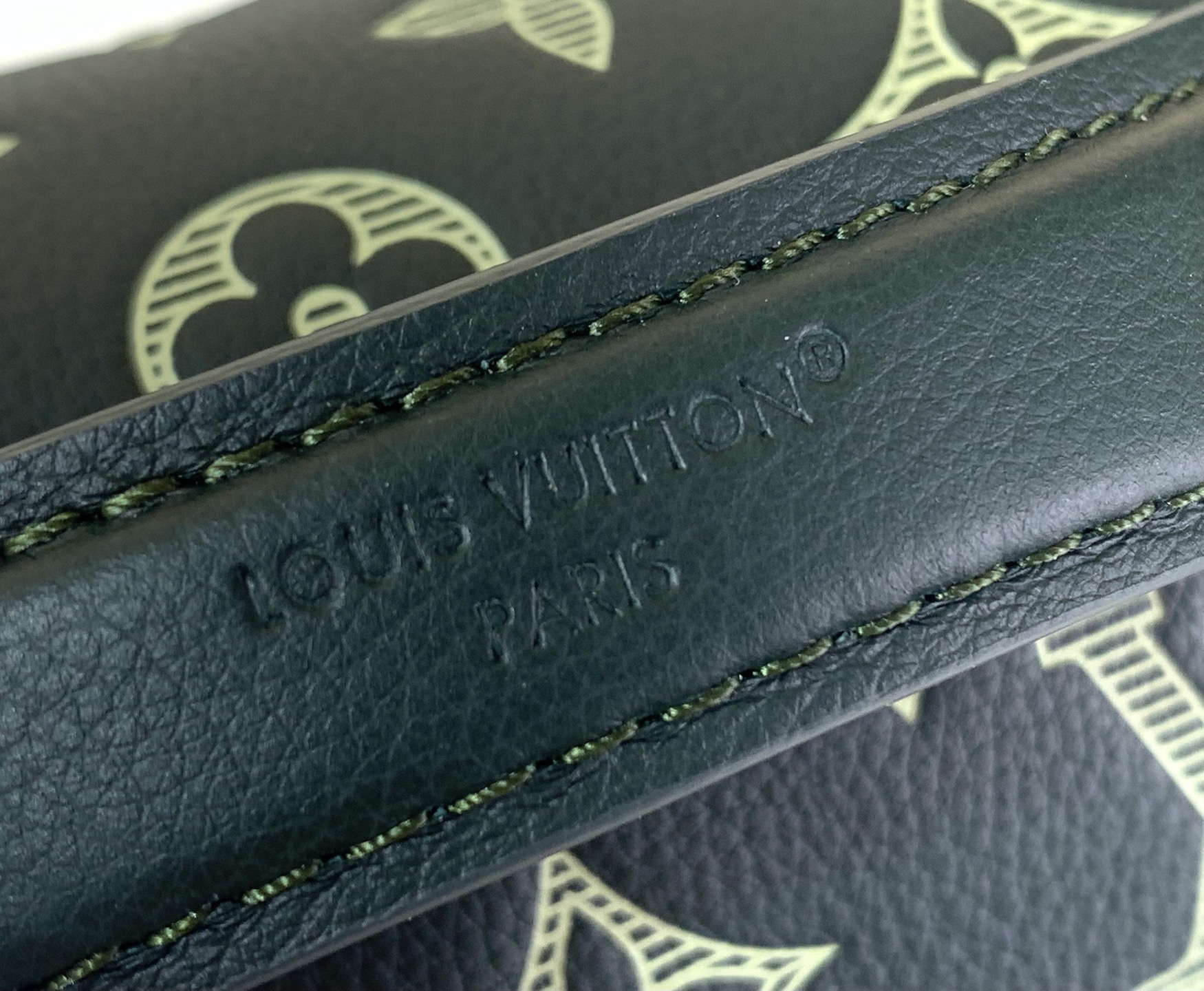 Louis Vuitton Basic Bag Cow Leather Green M-s