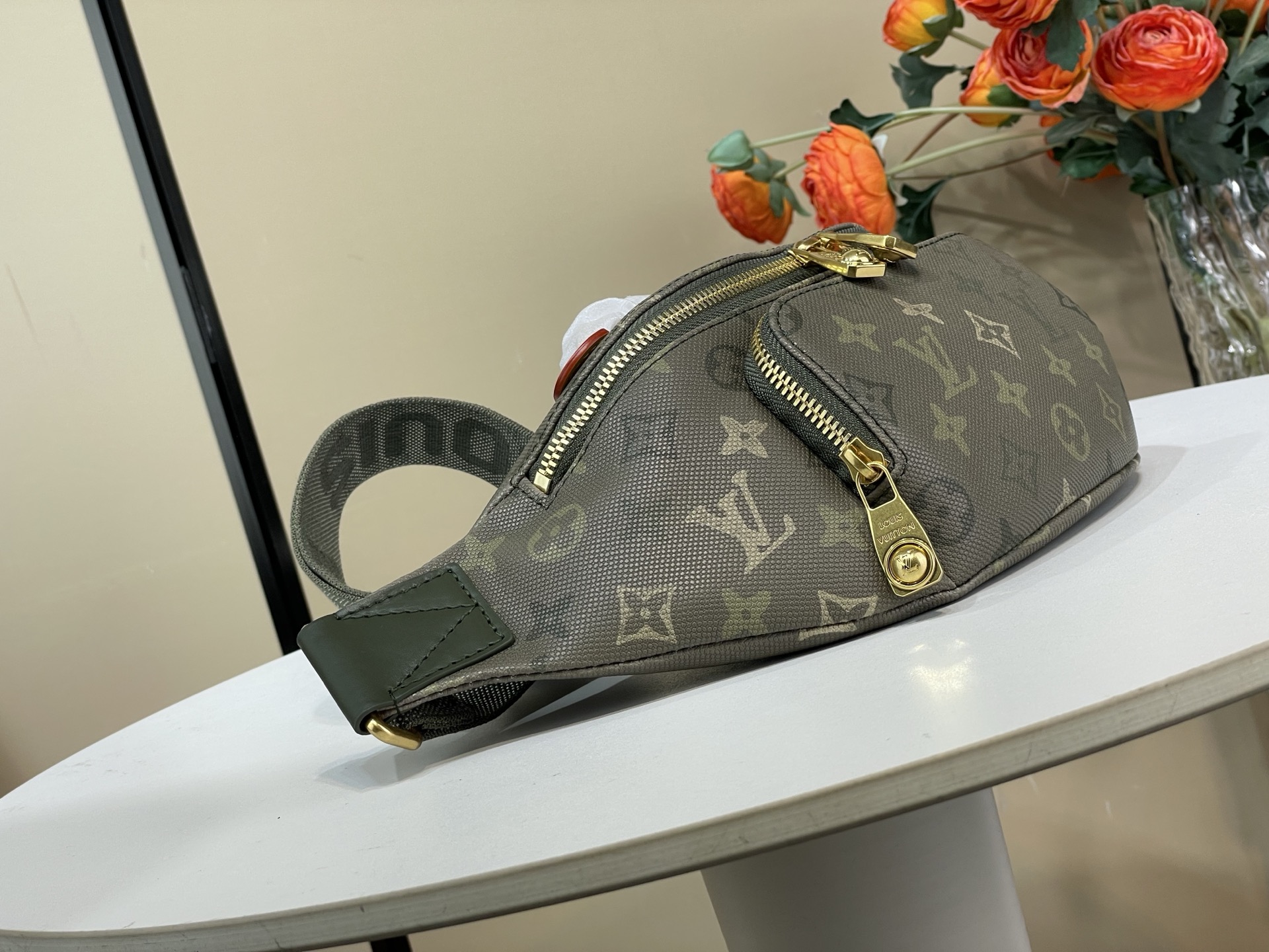 Louis Vuitton Basic Bag Canvas Green M-l-s