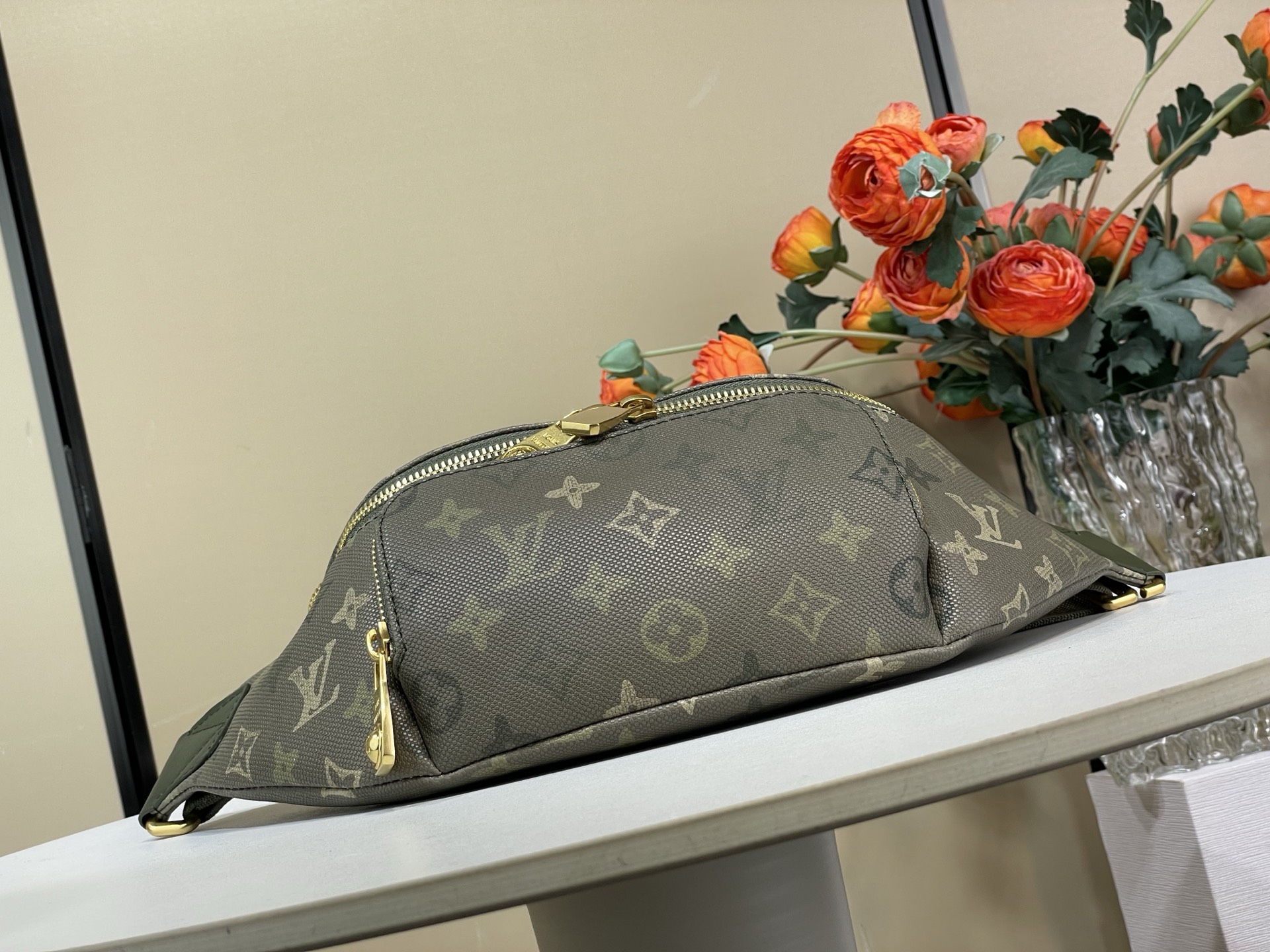 Louis Vuitton Basic Bag Canvas Green M-l-s