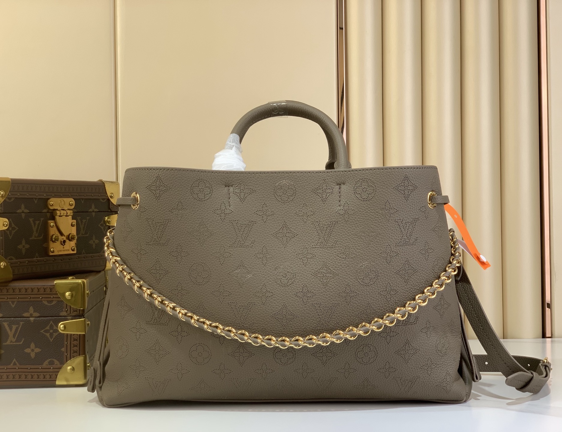 Louis Vuitton Tote Bag Gold M-l-s