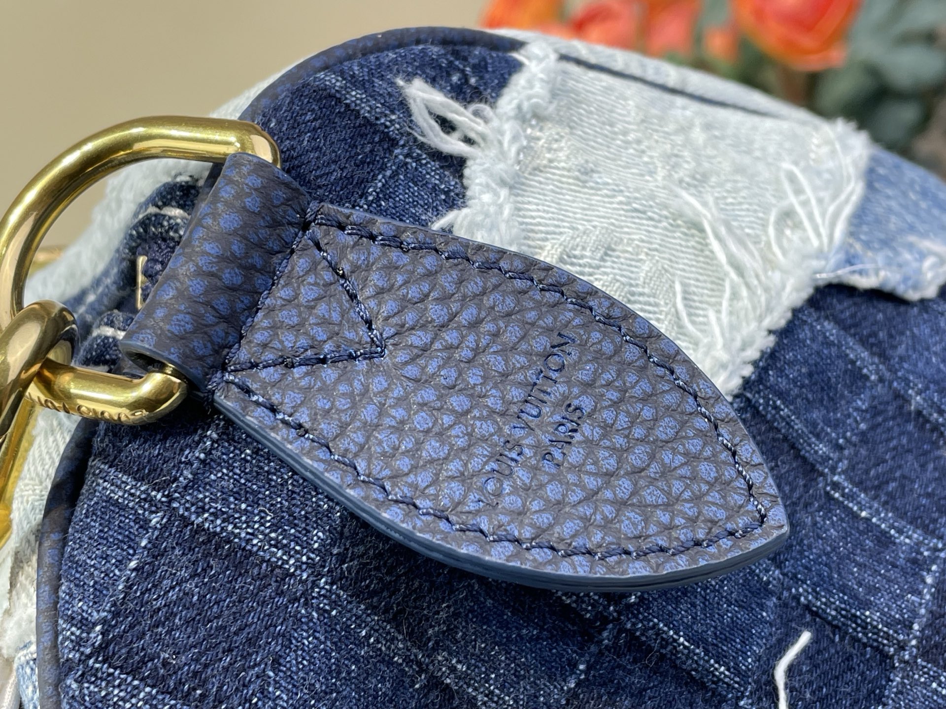 Louis Vuitton Basic Bag Cow Leather Gold M-l-s