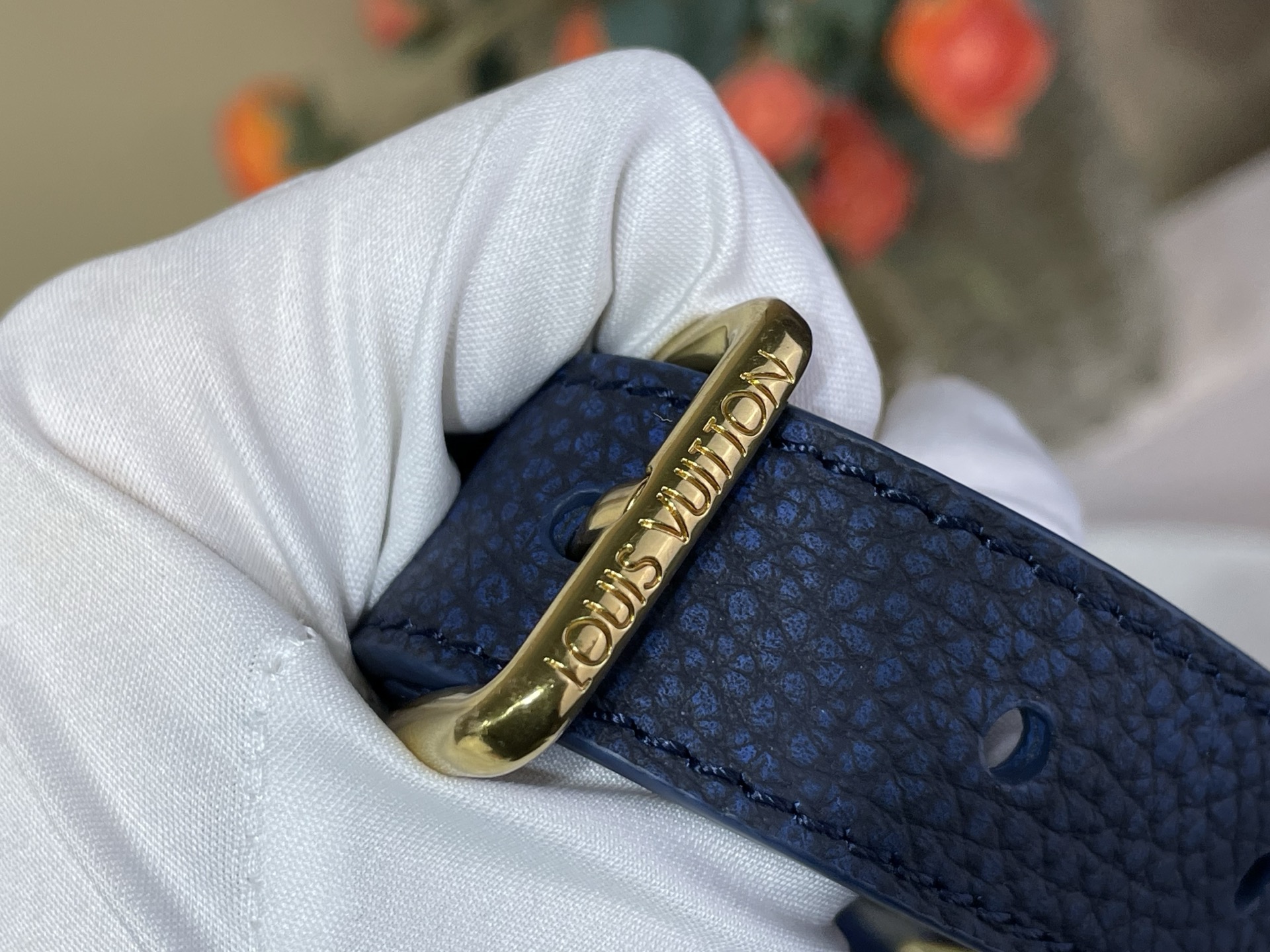 Louis Vuitton Basic Bag Cow Leather Gold M-l-s