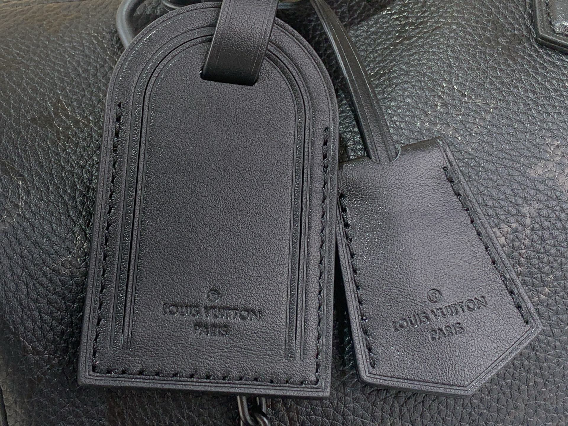 Louis Vuitton Basic Bag Cow Leather Black M-l-s