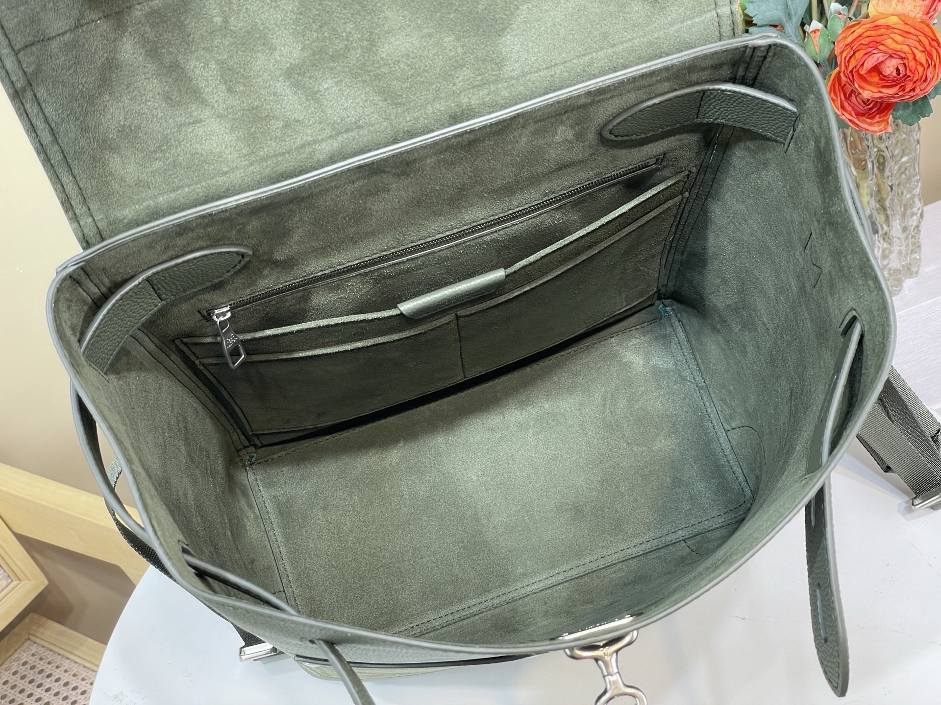 Backpack Cow Leather Black M-l-s