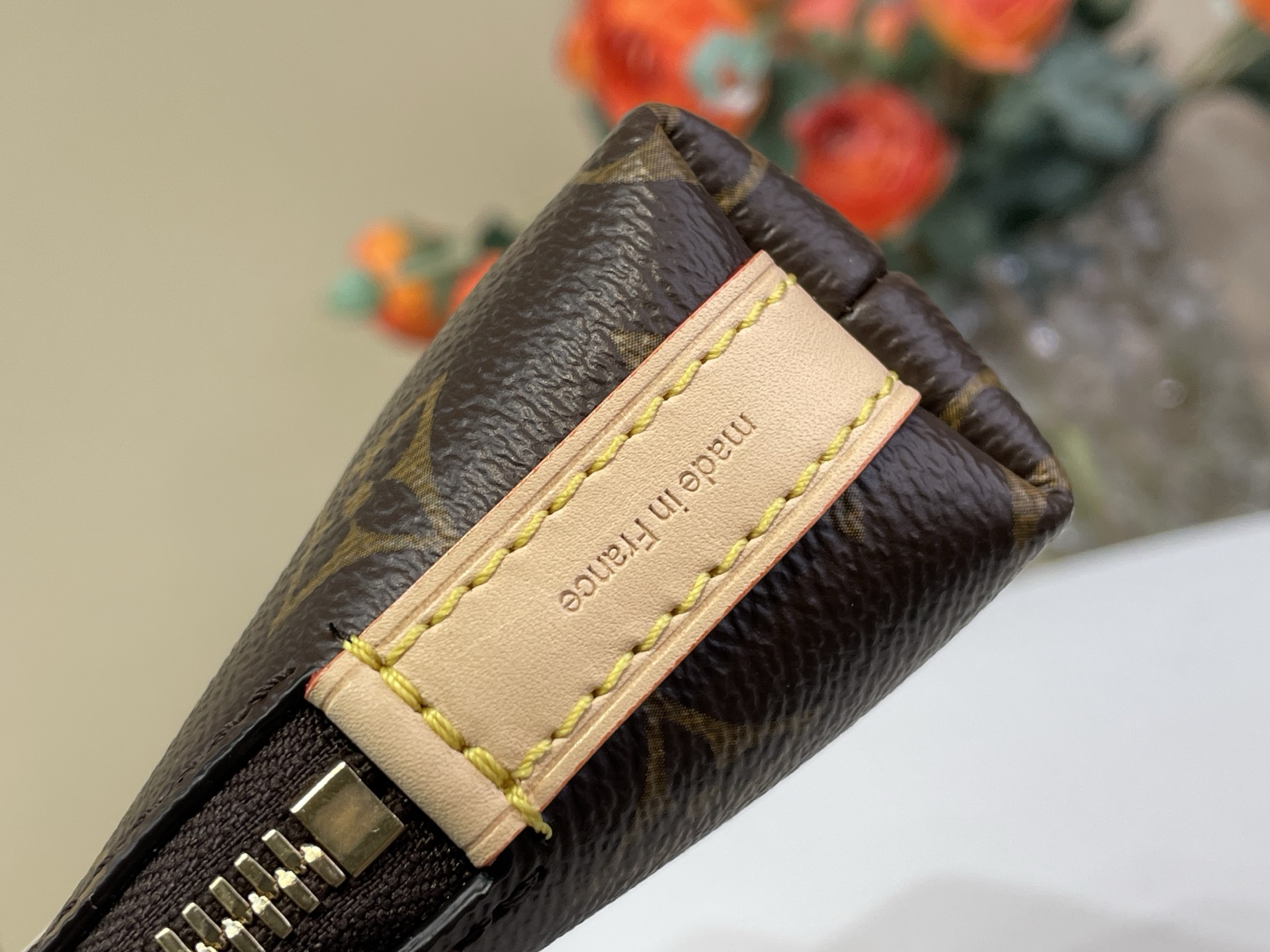 Clutch Bag Canvas Gold M