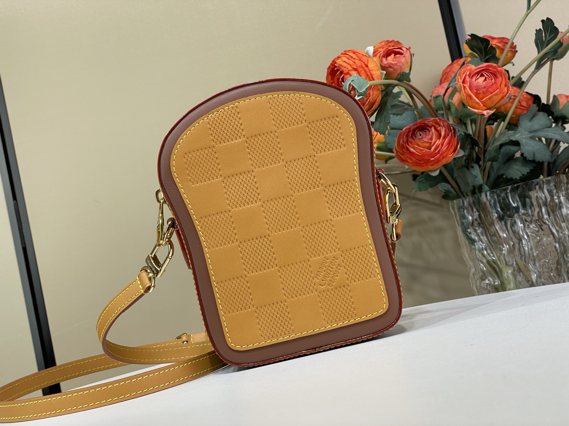 Louis Vuitton Basic Bag Cow Leather Brown M-s