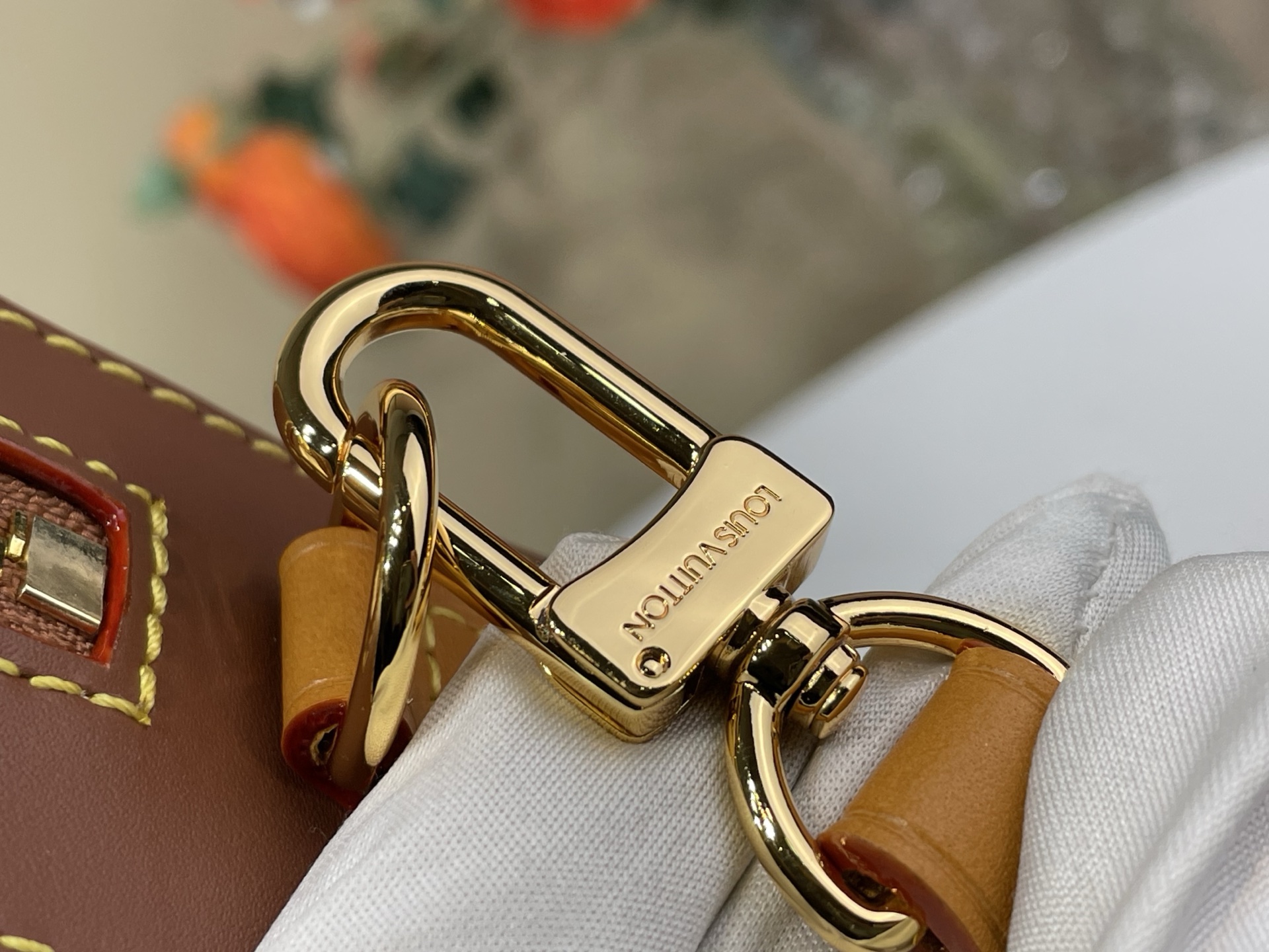 Louis Vuitton Basic Bag Cow Leather Brown M-s