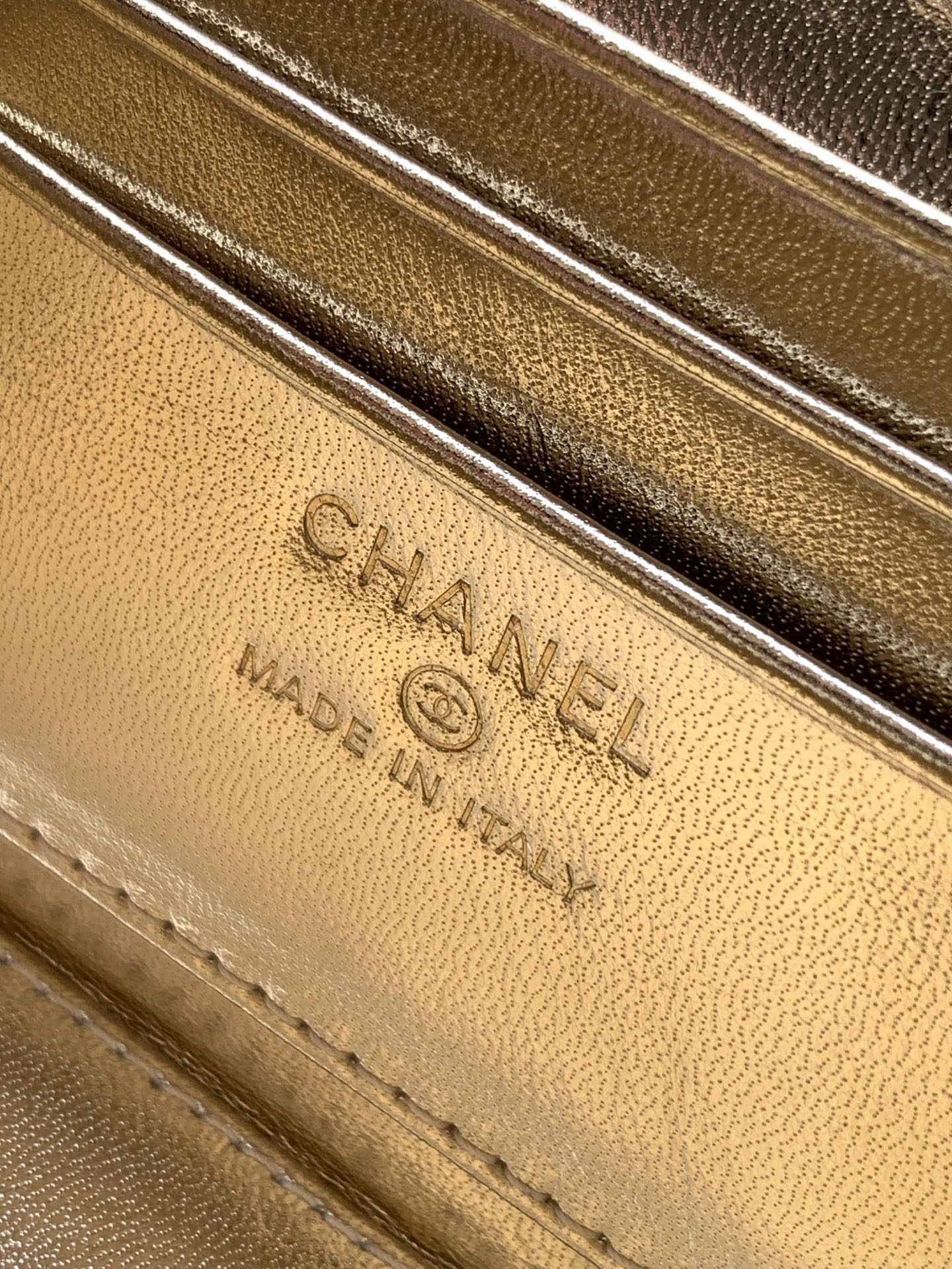 Chanel Basic Bag Cow Leather Silver M-l