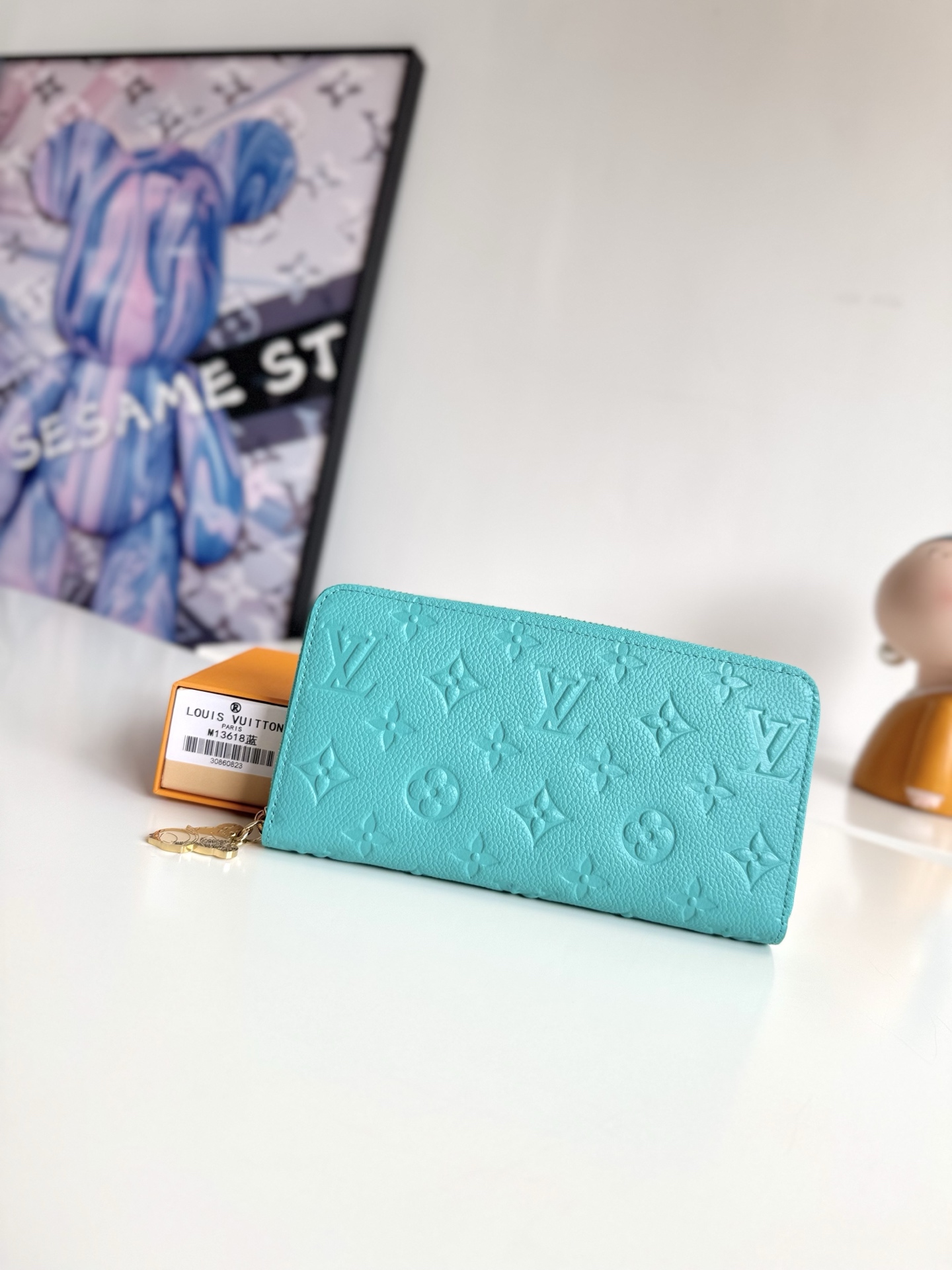 Louis Vuitton Clutch Bag Blue M