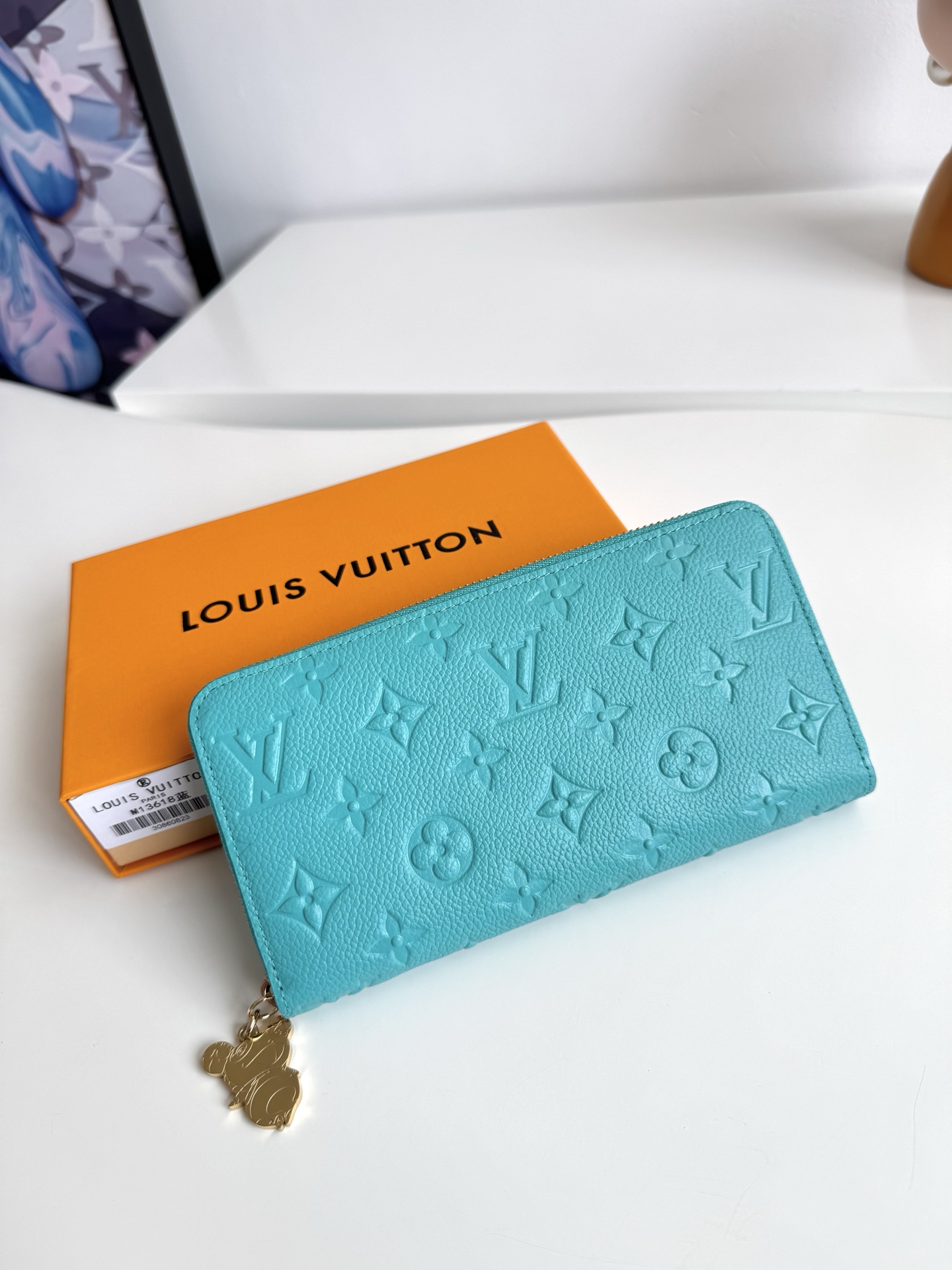 Louis Vuitton Clutch Bag Blue M