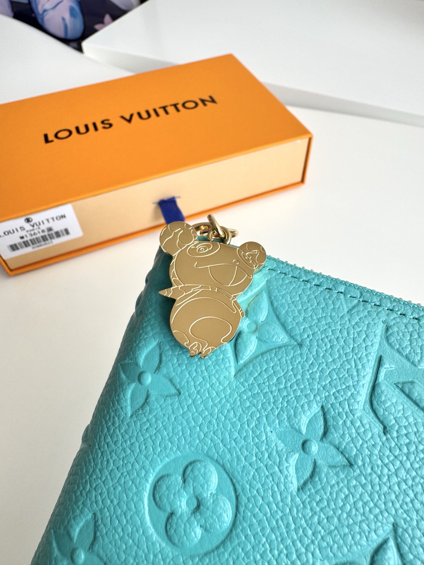 Louis Vuitton Clutch Bag Blue M