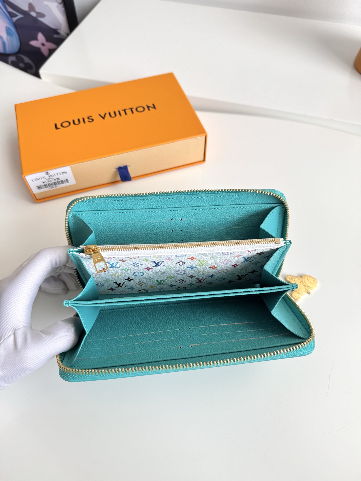 Louis Vuitton Clutch Bag Blue M