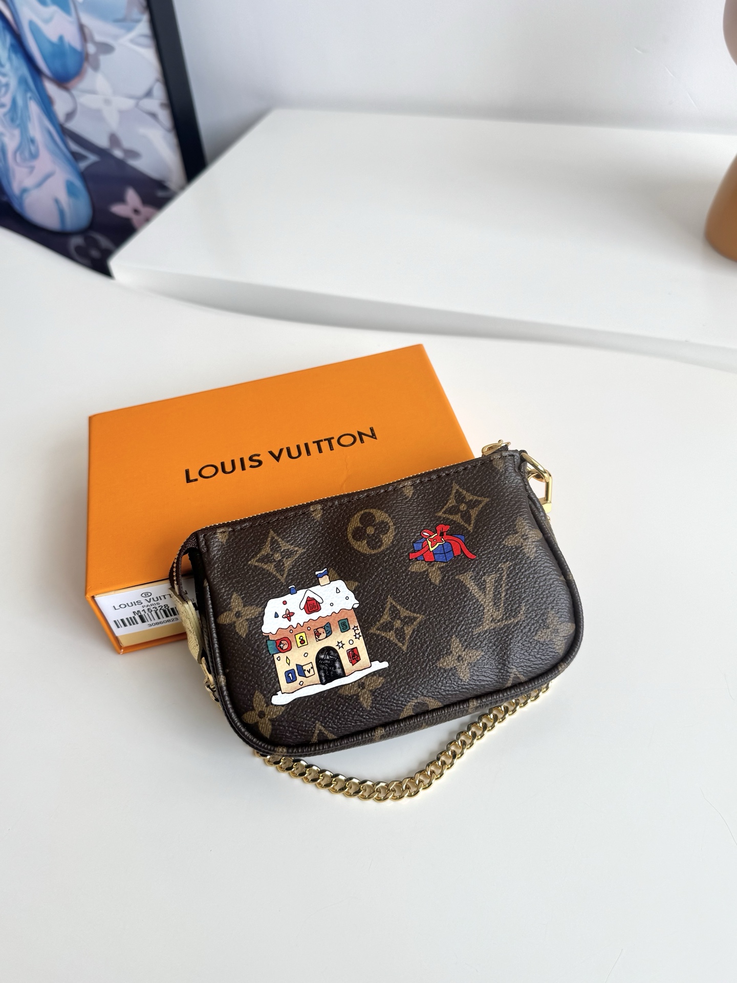 Louis Vuitton Clutch Bag Cow Leather M-s