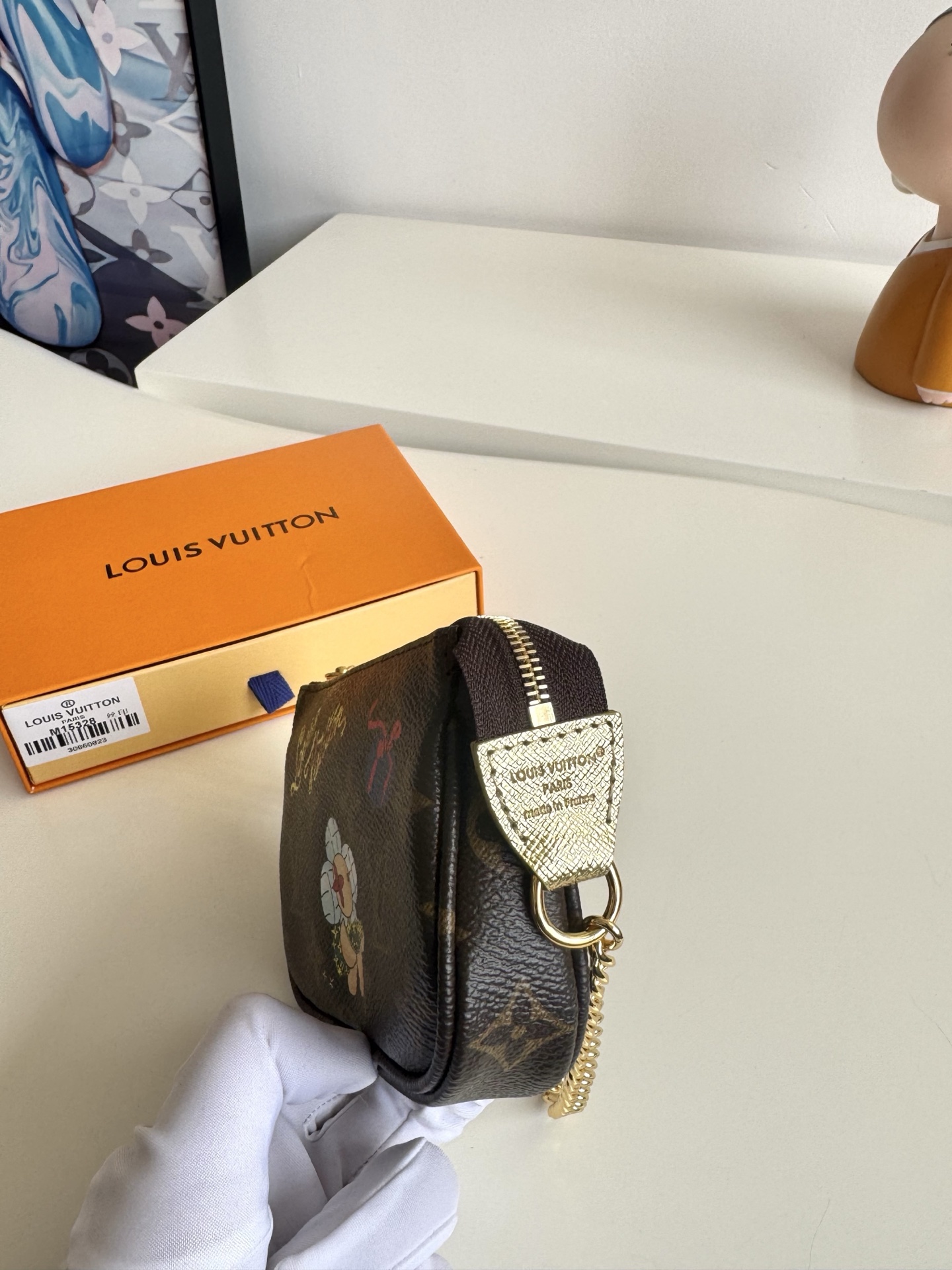 Louis Vuitton Clutch Bag Cow Leather M-s