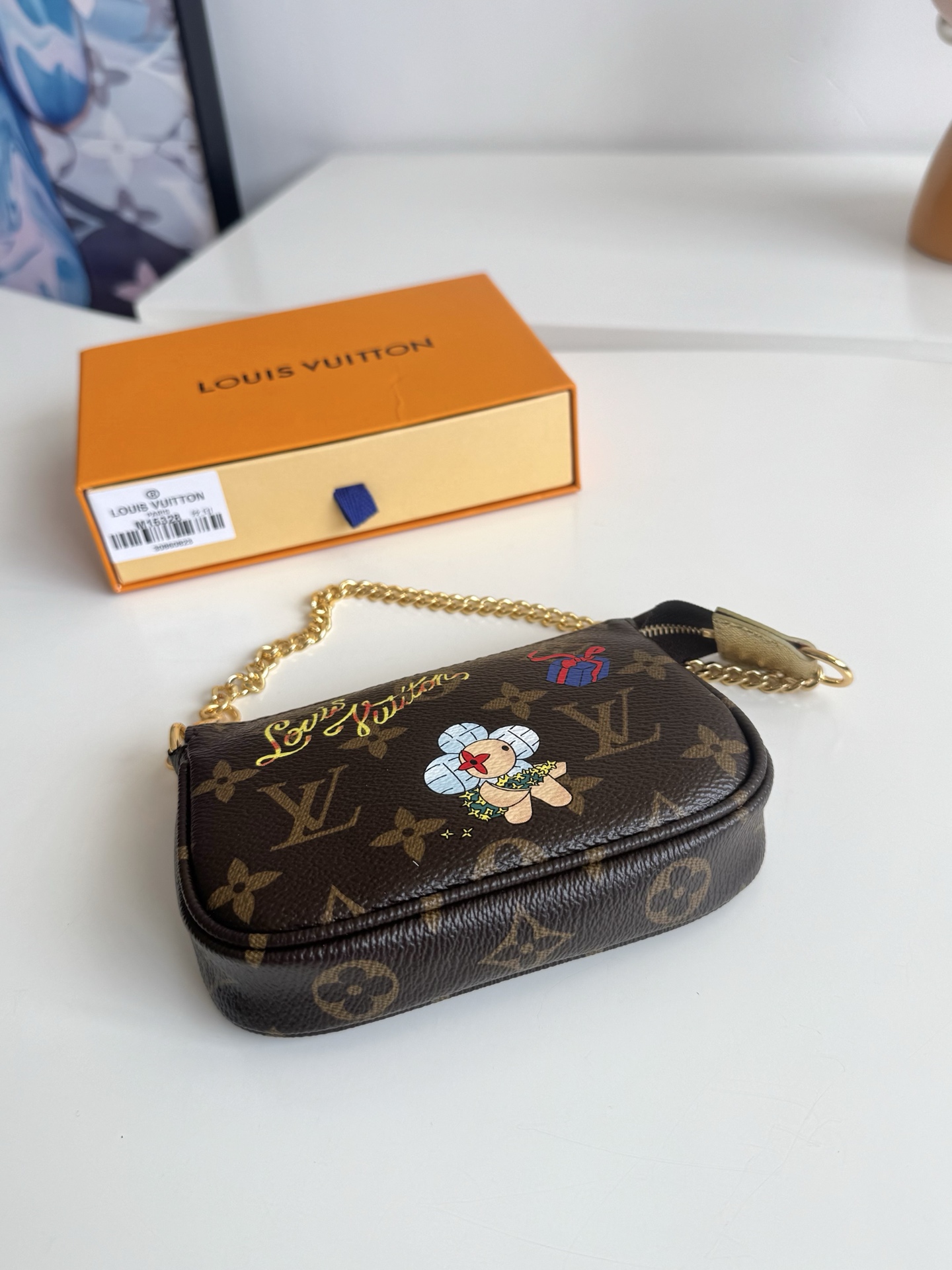 Louis Vuitton Clutch Bag Cow Leather M-s