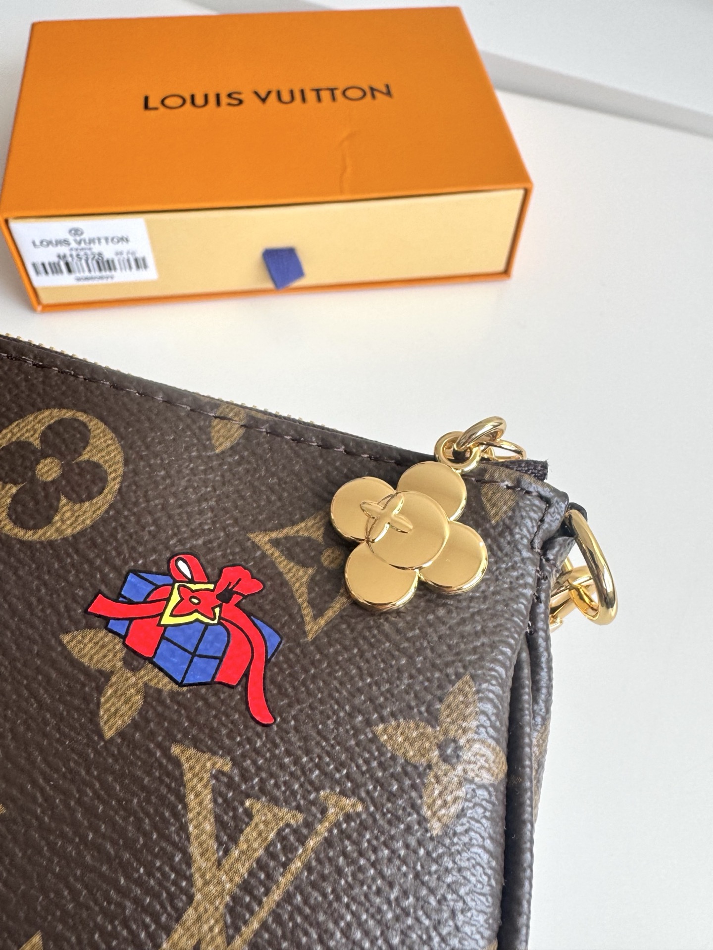 Louis Vuitton Clutch Bag Cow Leather M-s