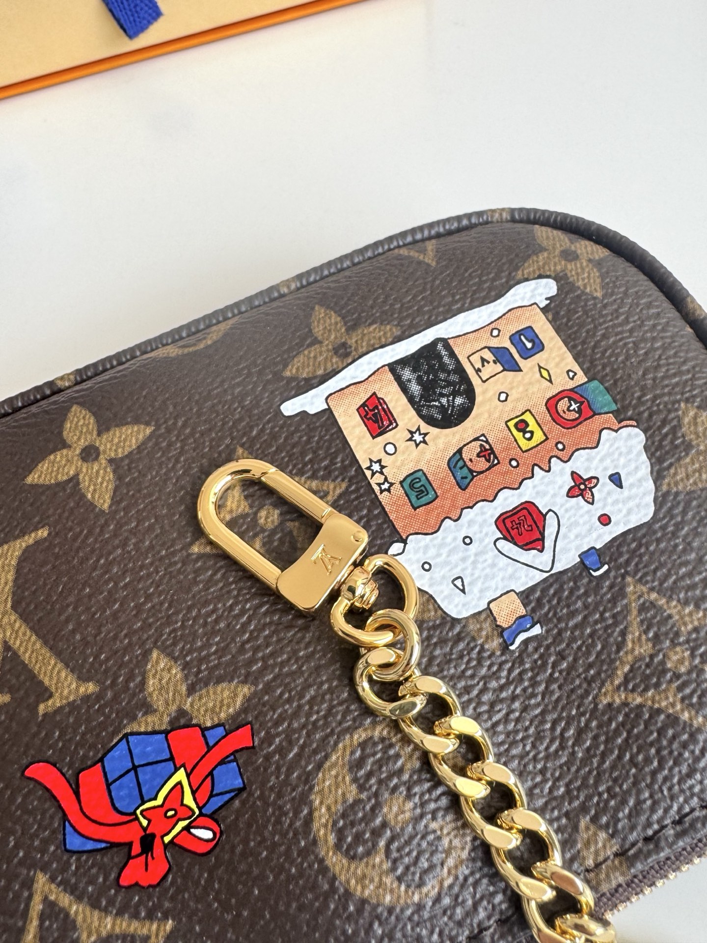 Louis Vuitton Clutch Bag Cow Leather M-s