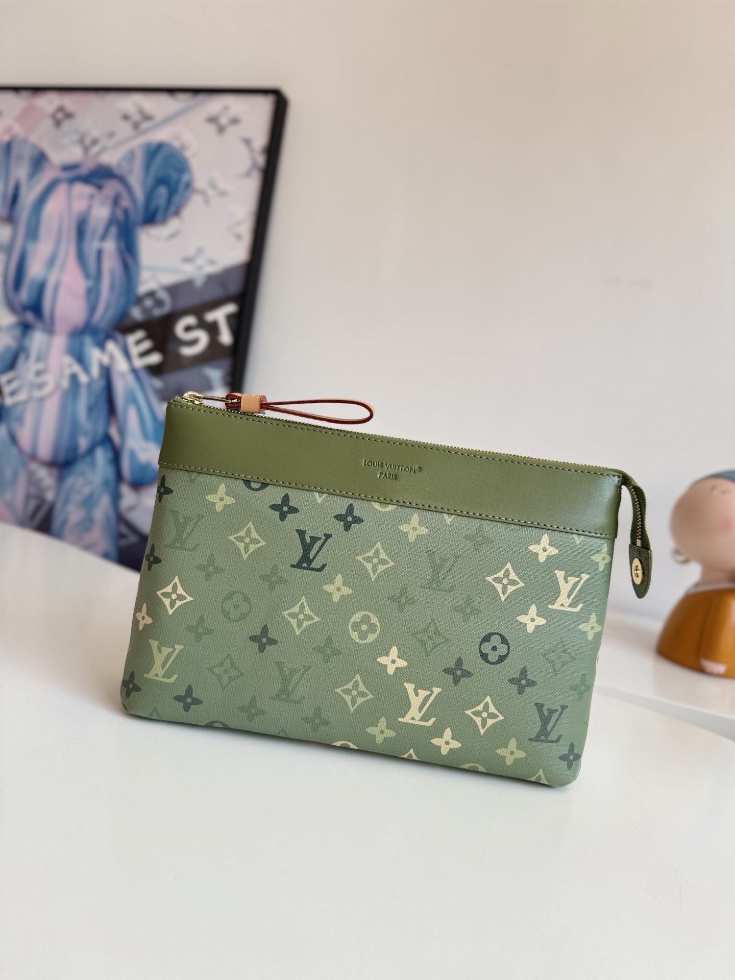 Louis Vuitton Clutch Bag Canvas M-l-s