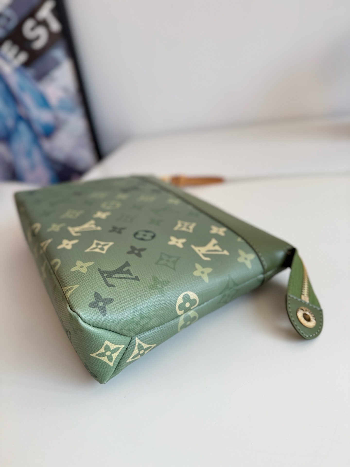 Louis Vuitton Clutch Bag Canvas M-l-s
