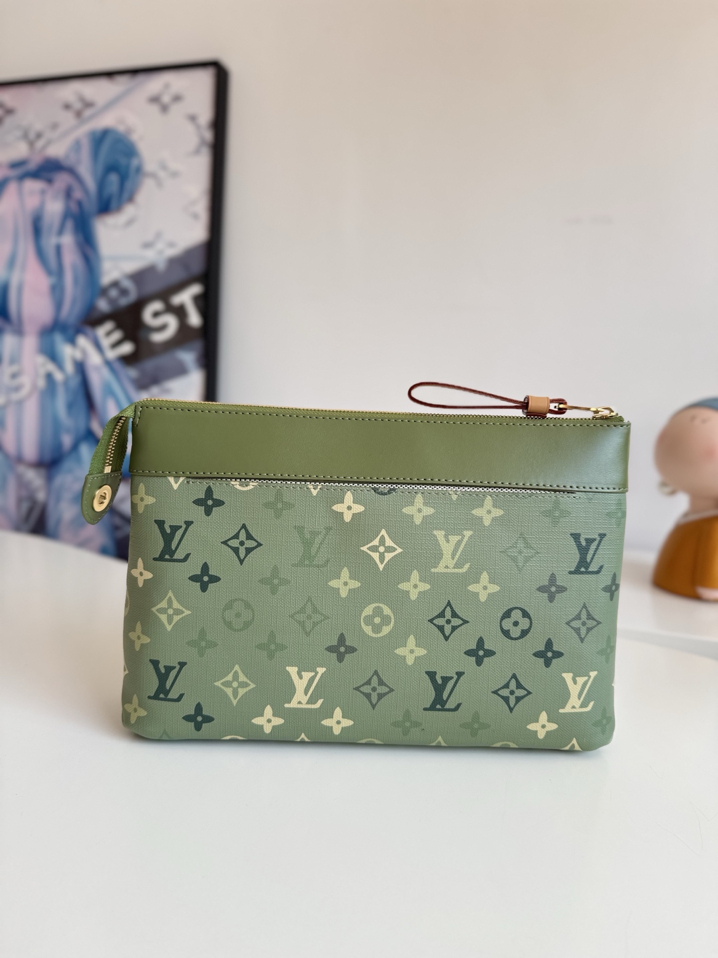 Louis Vuitton Clutch Bag Canvas M-l-s