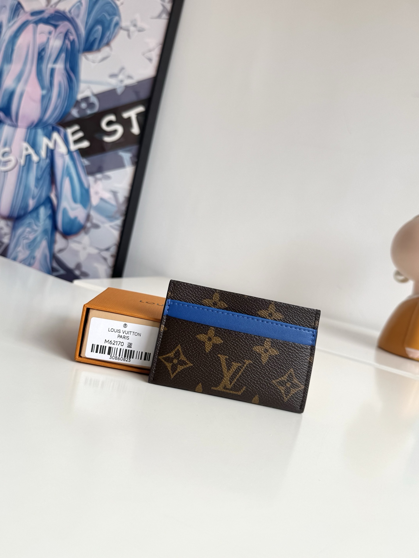 Louis Vuitton Basic Bag Canvas Blue M-l-s