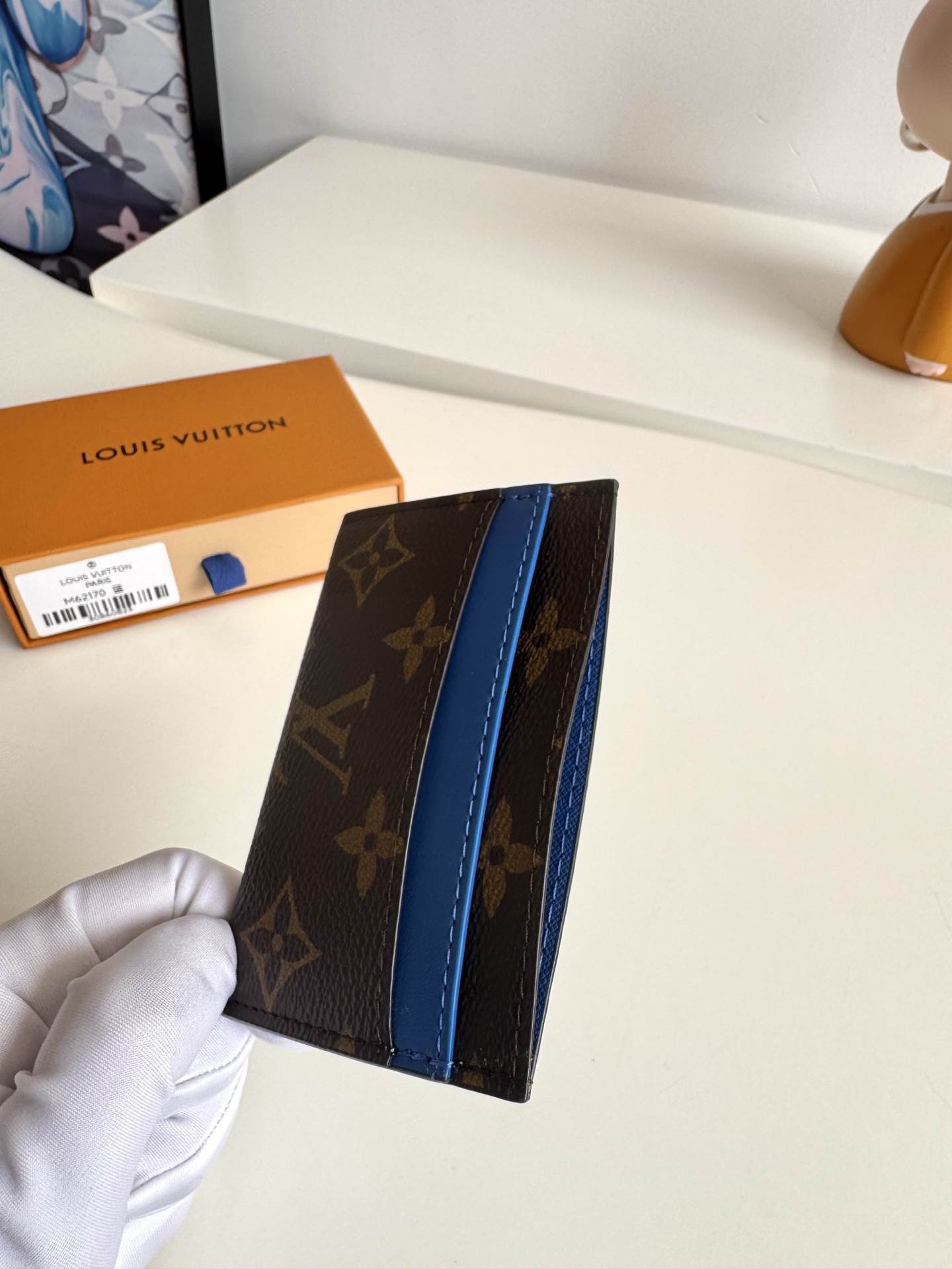 Louis Vuitton Basic Bag Canvas Blue M-l-s