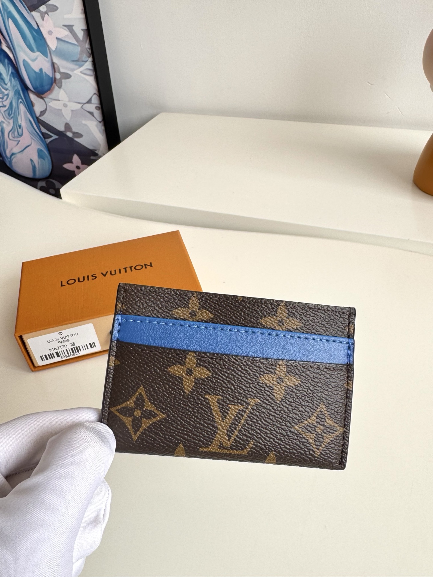 Louis Vuitton Basic Bag Canvas Blue M-l-s