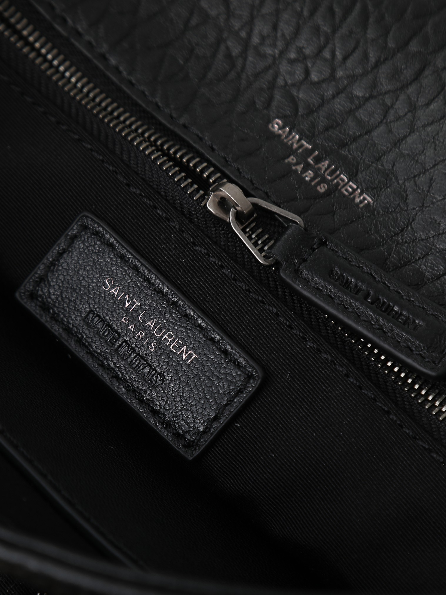 Basic Bag Sheepskin Black Large Capacity M-28cm