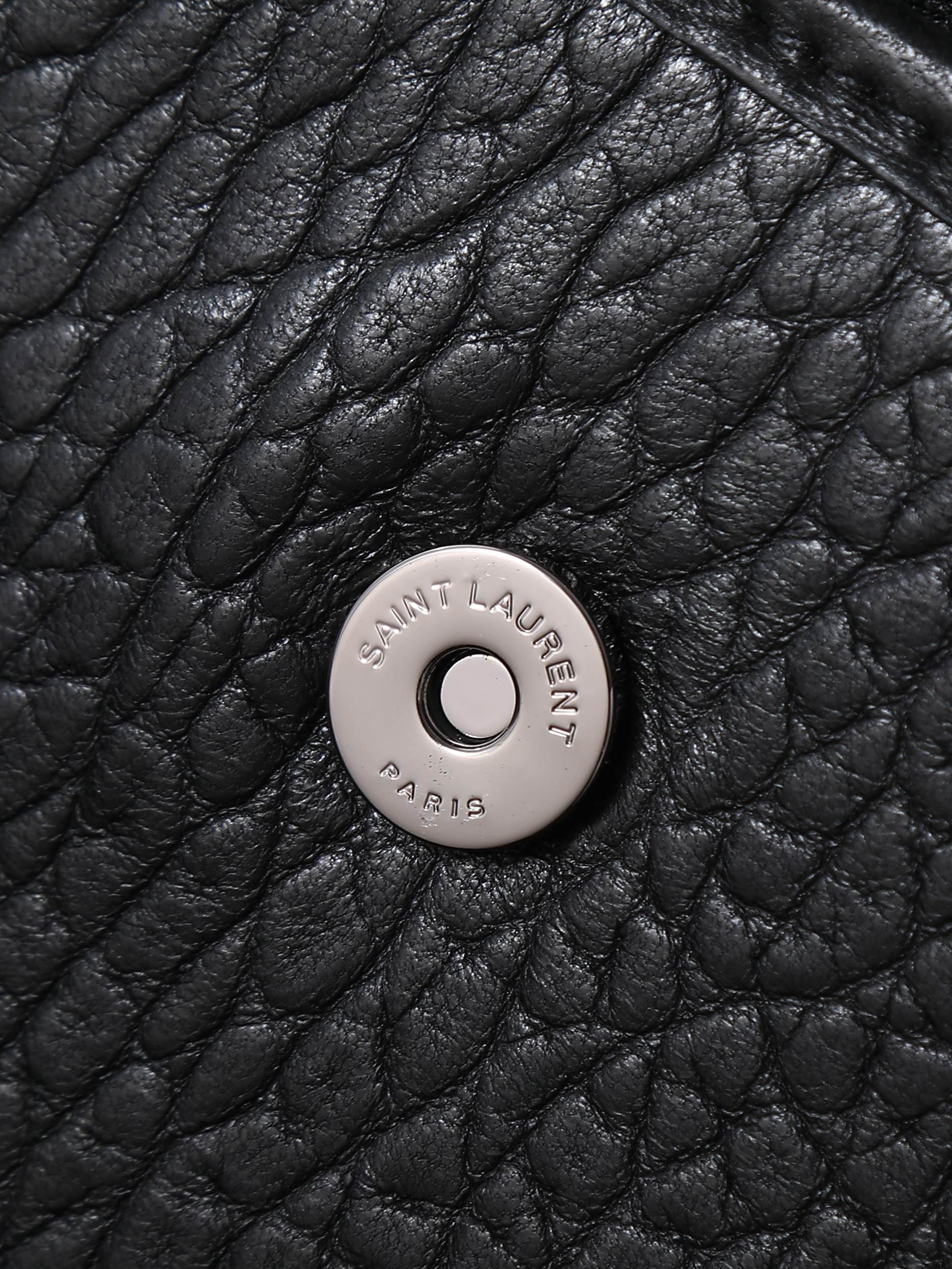 Basic Bag Sheepskin Black Large Capacity M-28cm