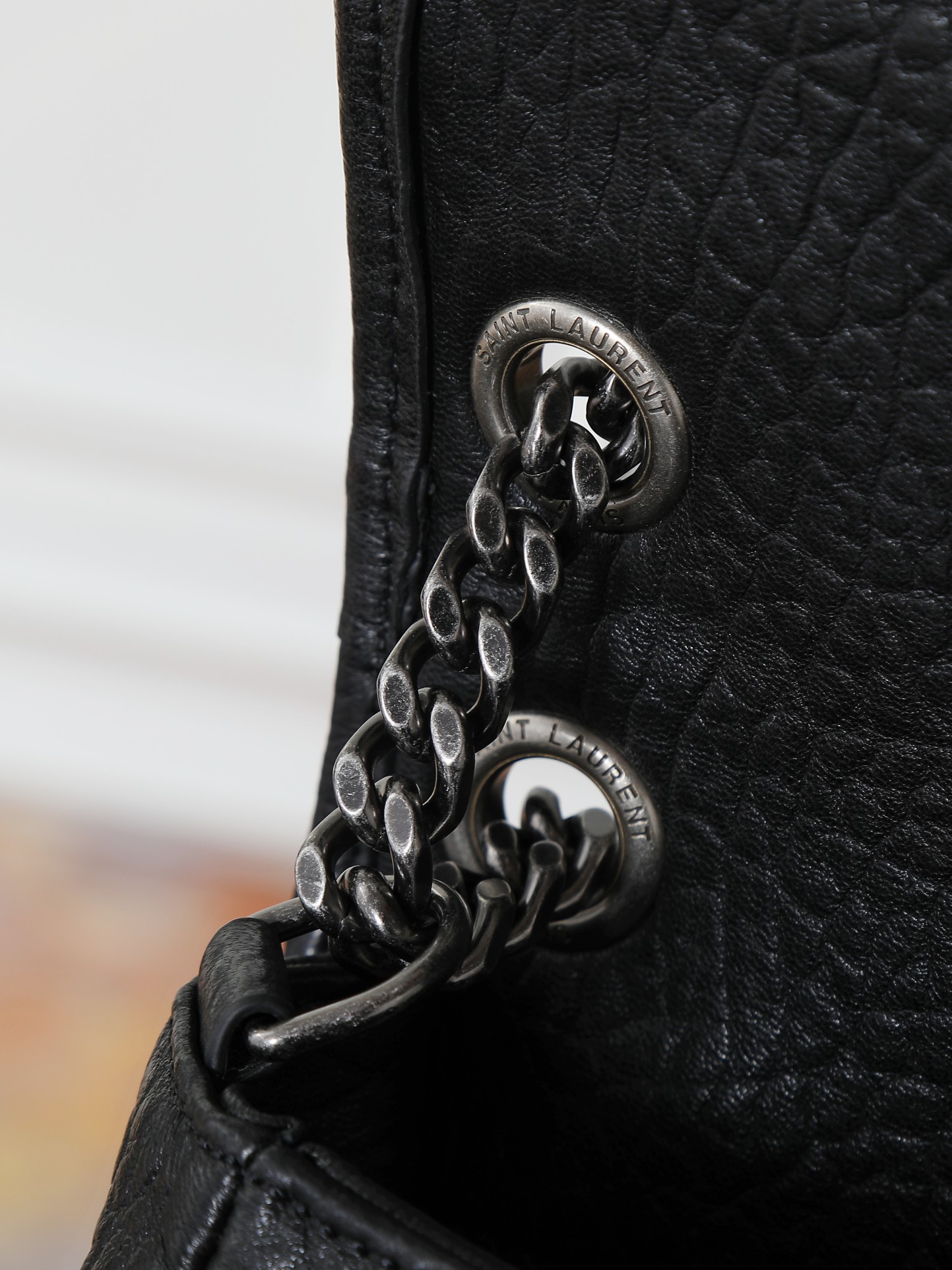 Basic Bag Sheepskin Black Large Capacity M-32cm