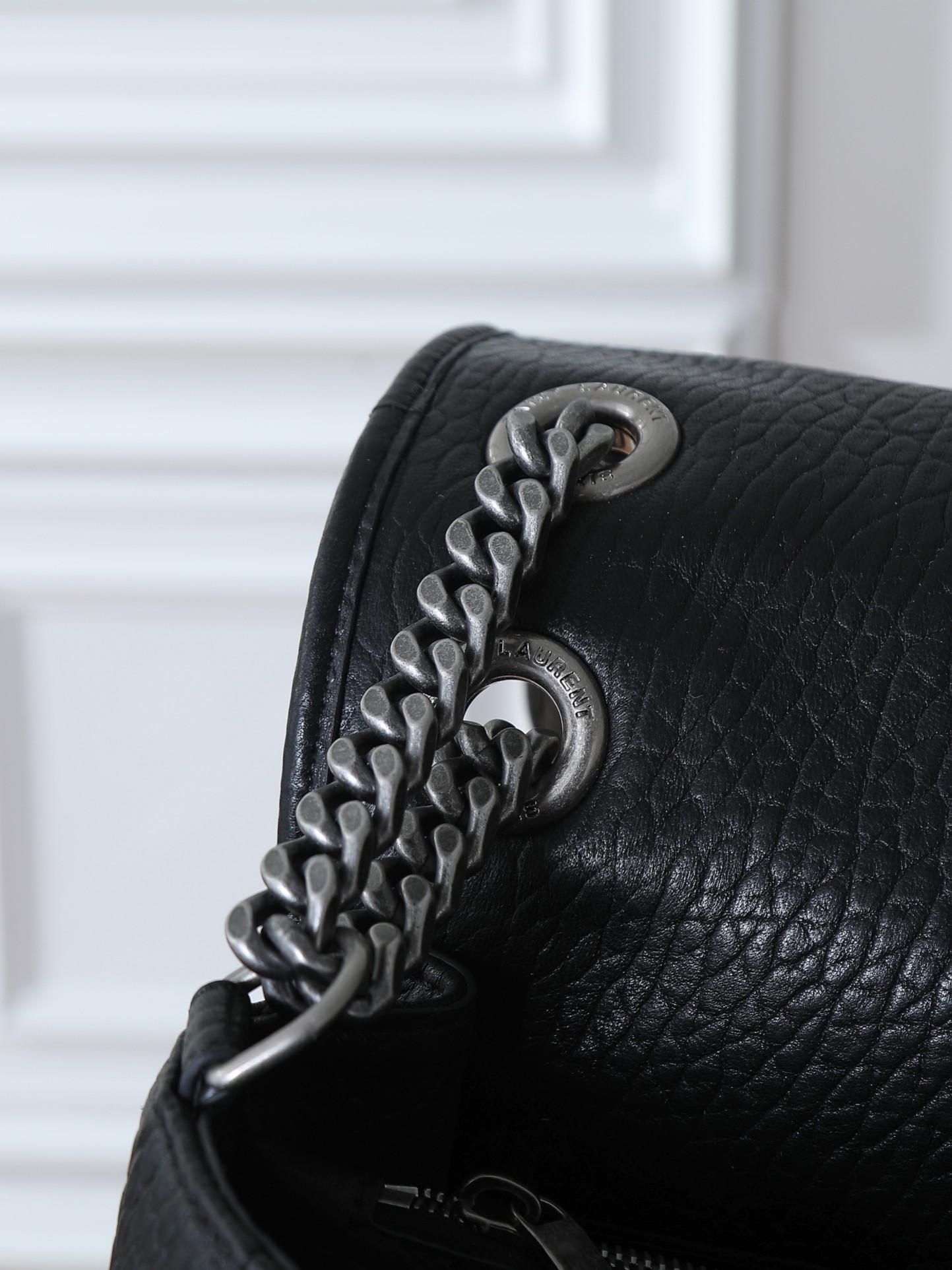 Basic Bag Sheepskin Black Large Capacity 16cm-47cm