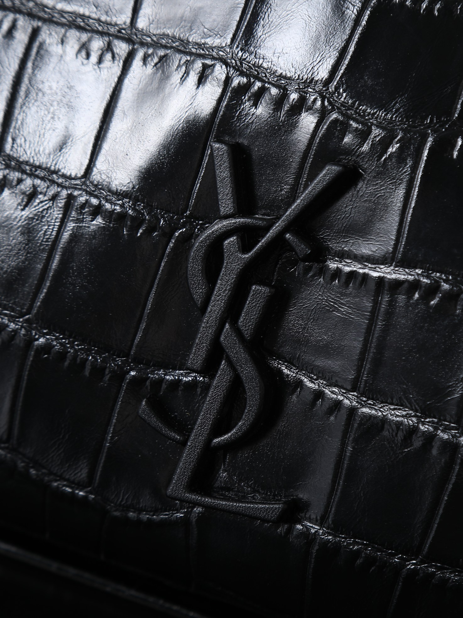 Tote Bag Cow Leather Black M-s