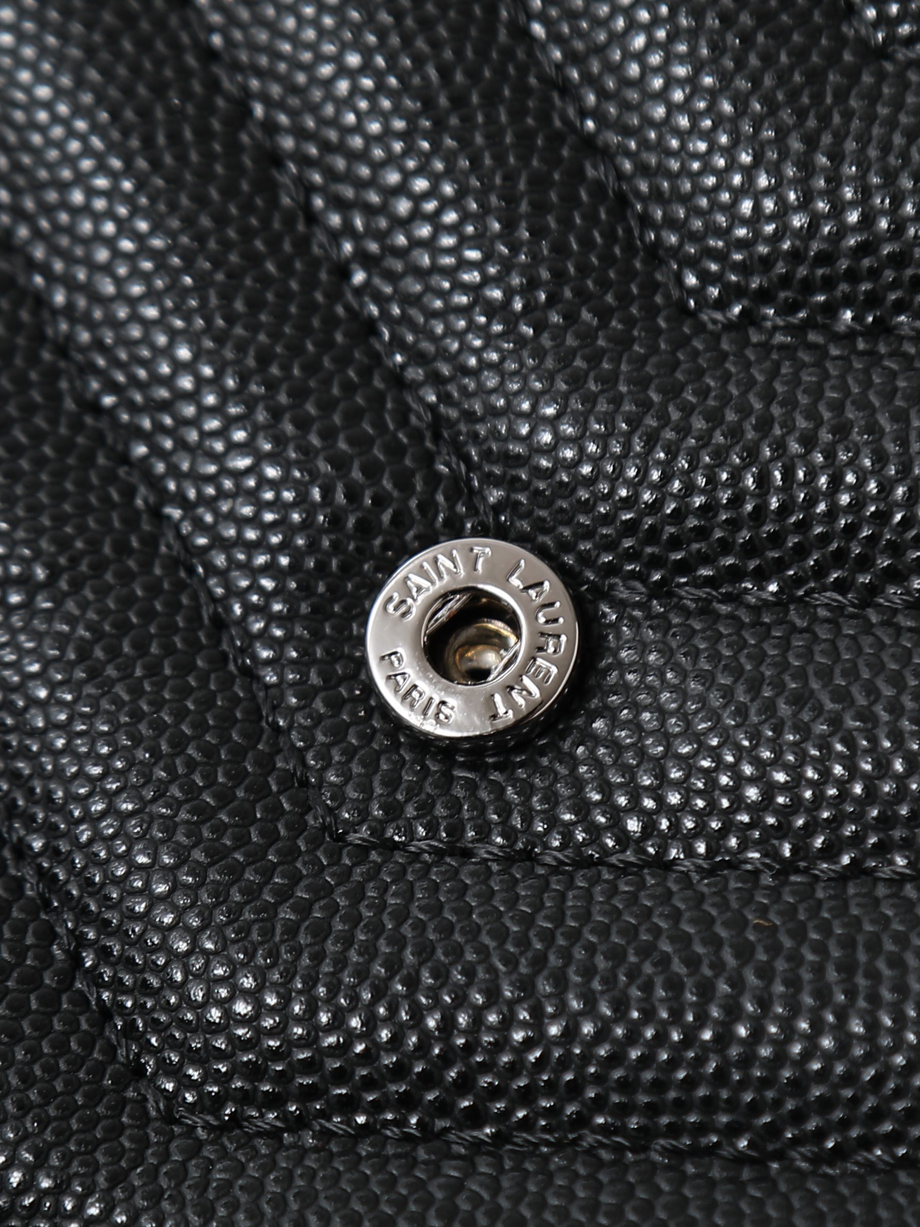 Clutch Bag Cow Leather Black M