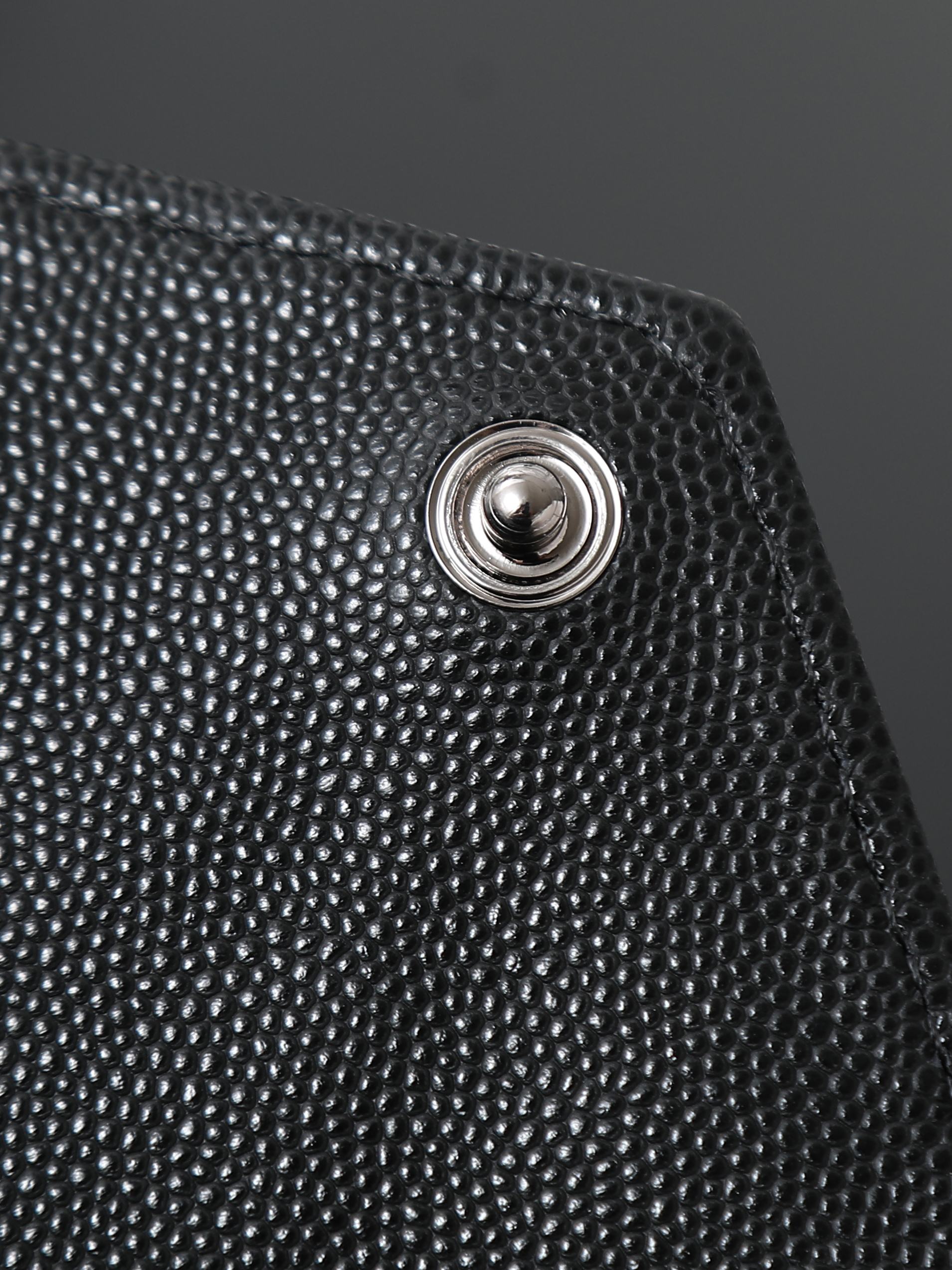Clutch Bag Cow Leather Black M