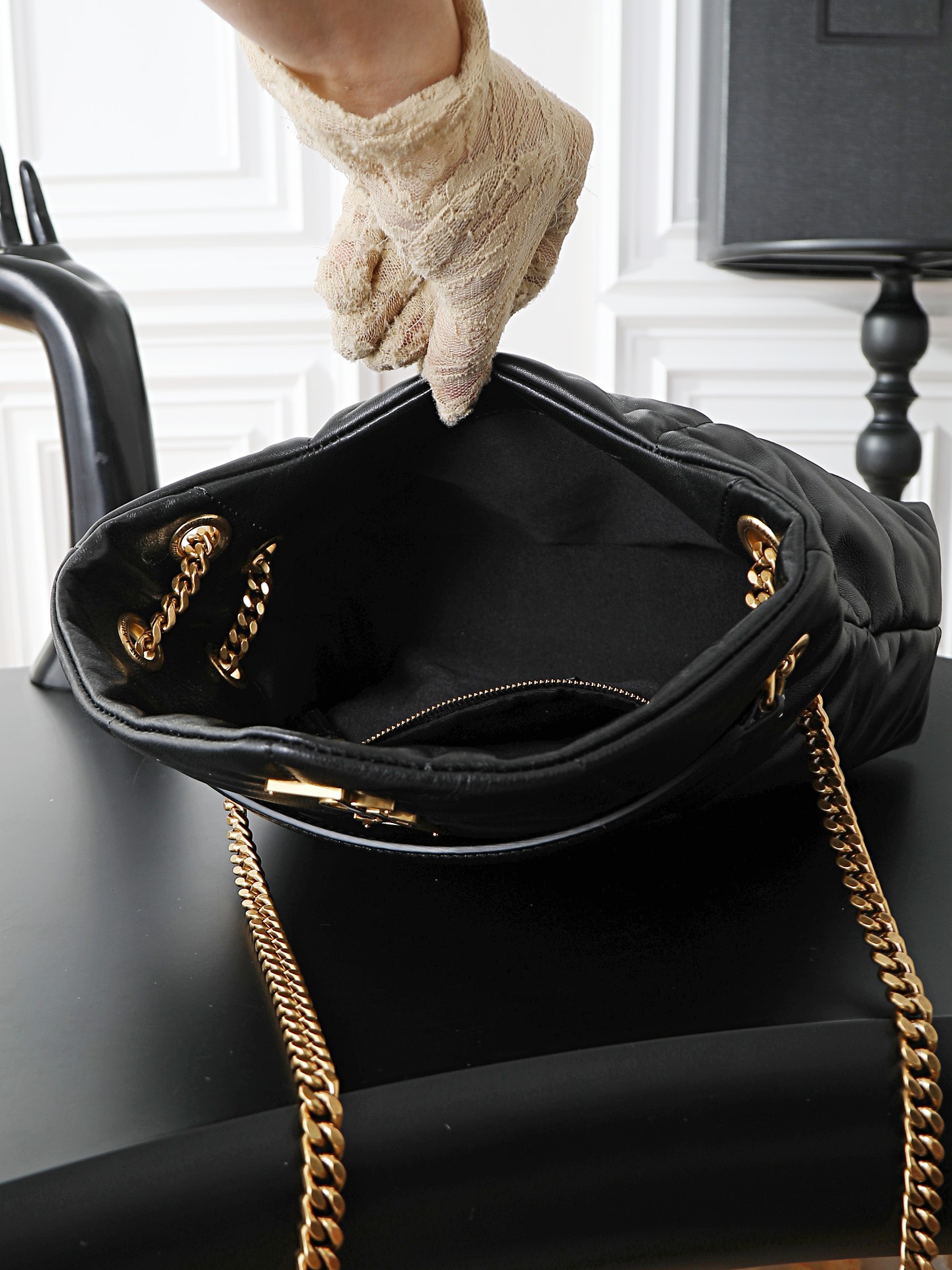Basic Bag Cow Leather Black 11cm-29cm-l