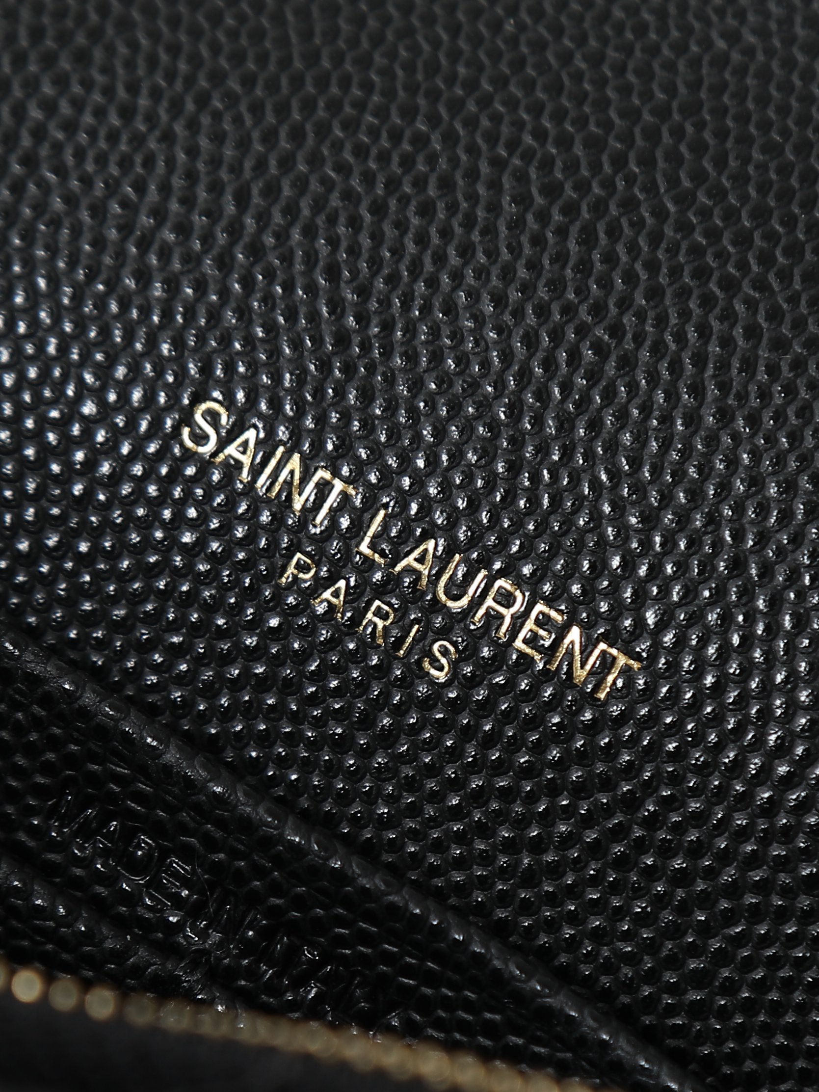 Clutch Bag Cow Leather Black M