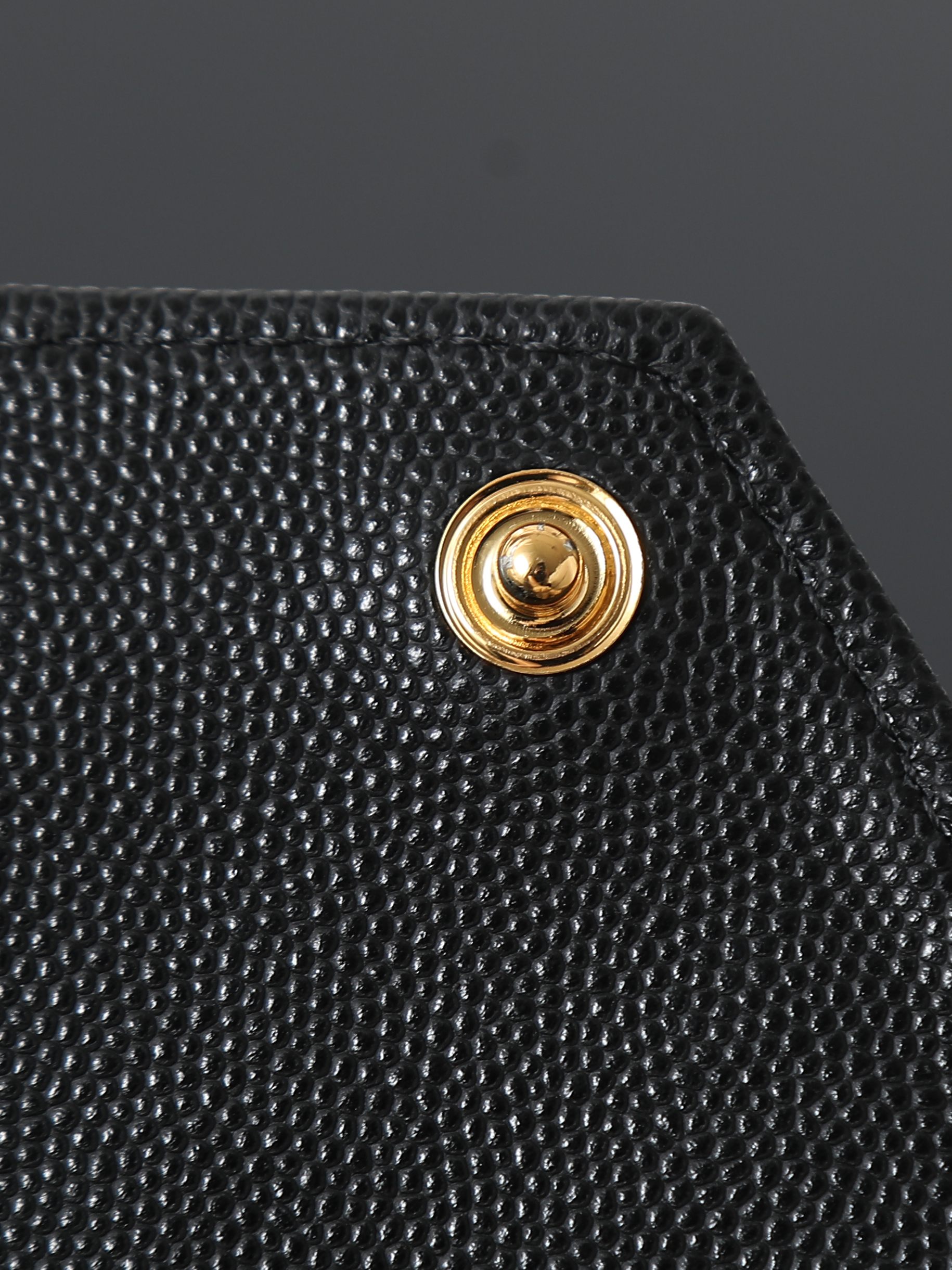 Clutch Bag Cow Leather Black M