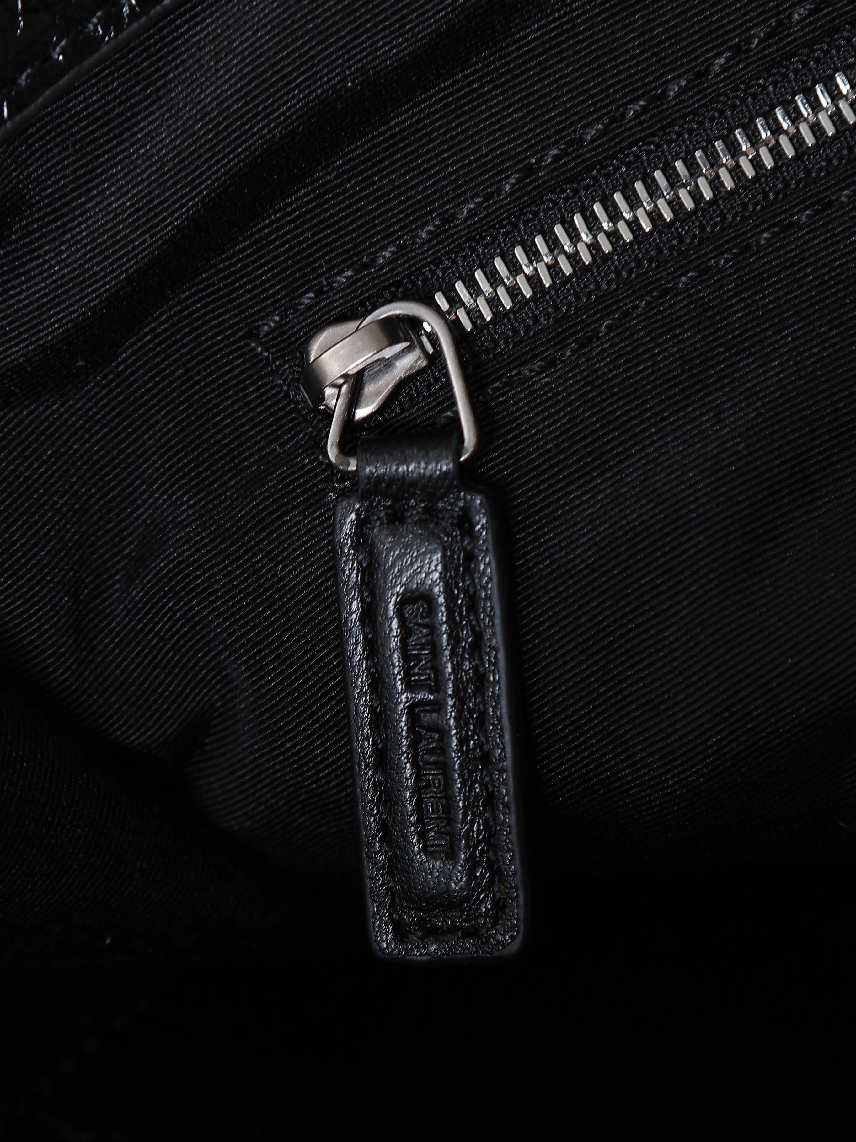 Tote Bag Cow Leather Black M-s