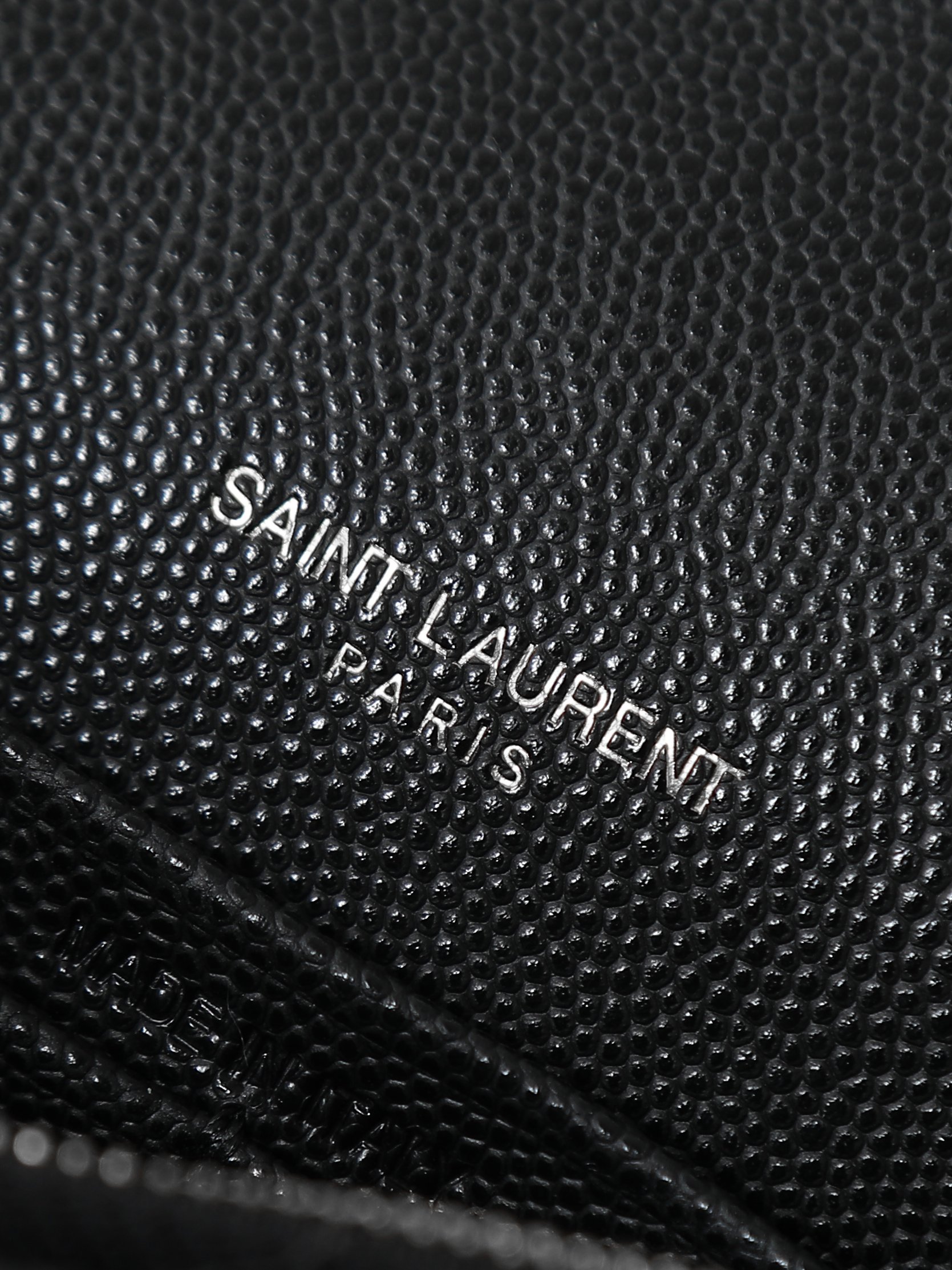 Clutch Bag Cow Leather Black M