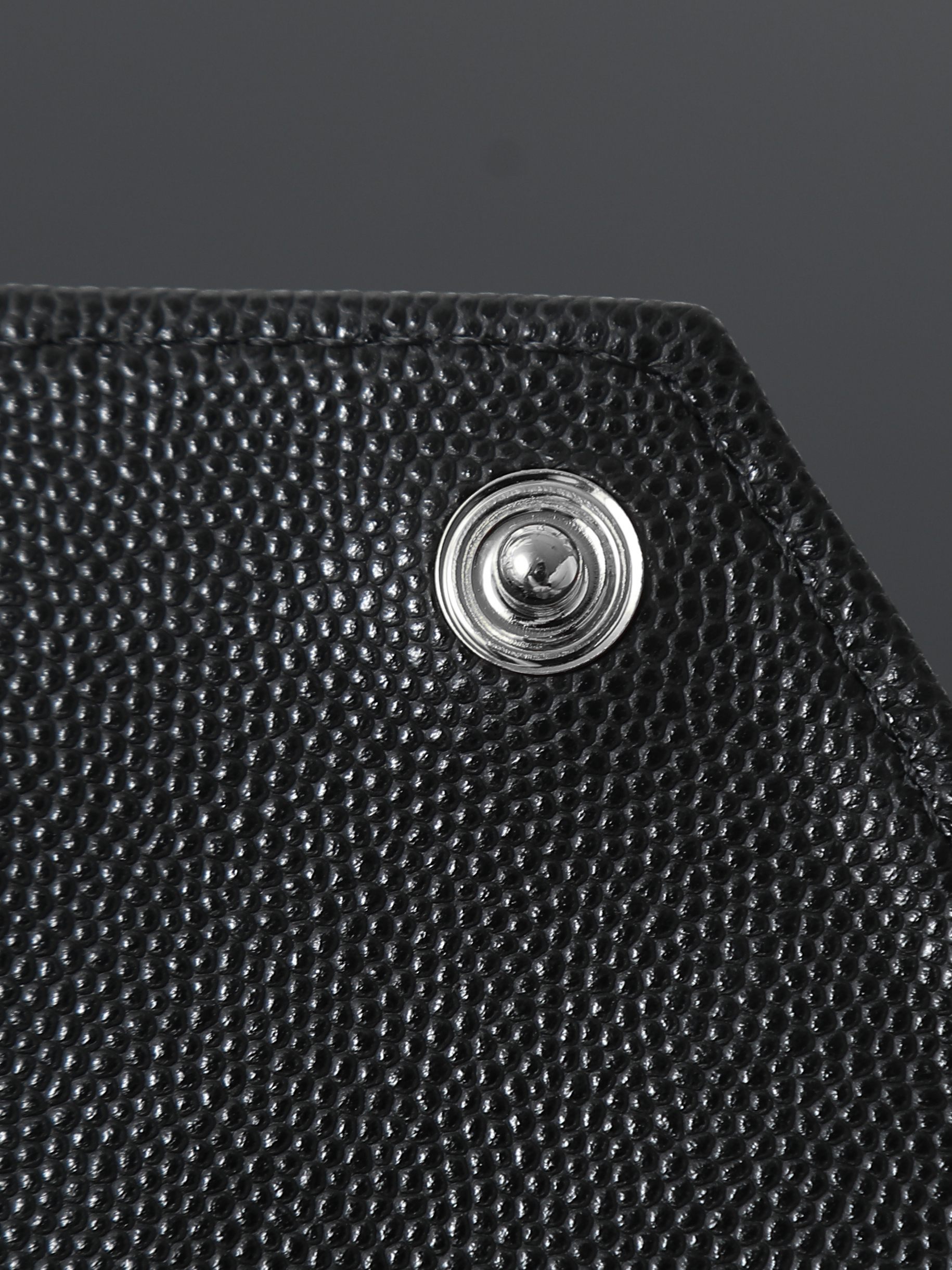 Clutch Bag Cow Leather Black M