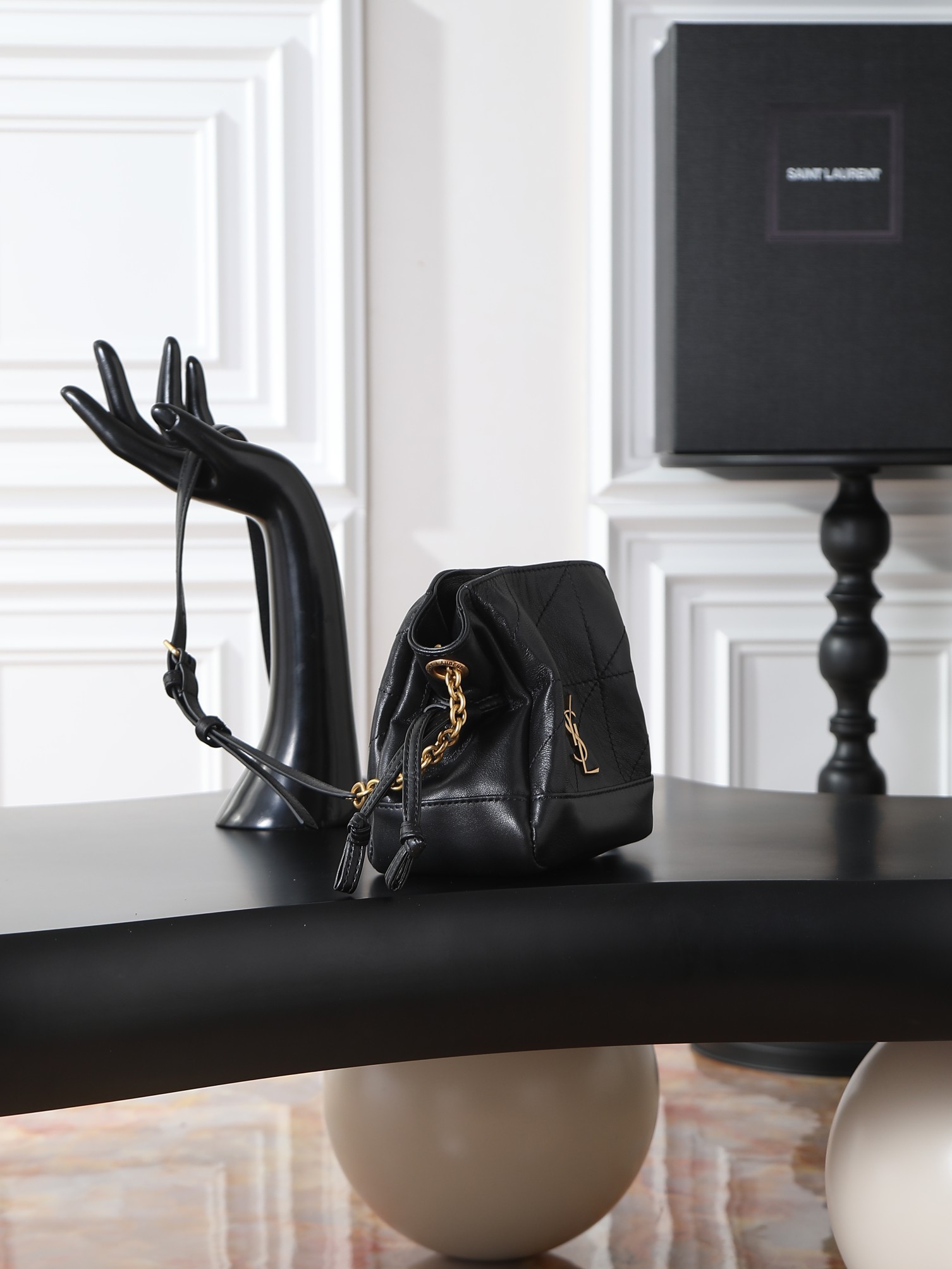 Ysl Tote Bag Sheepskin M-l-s